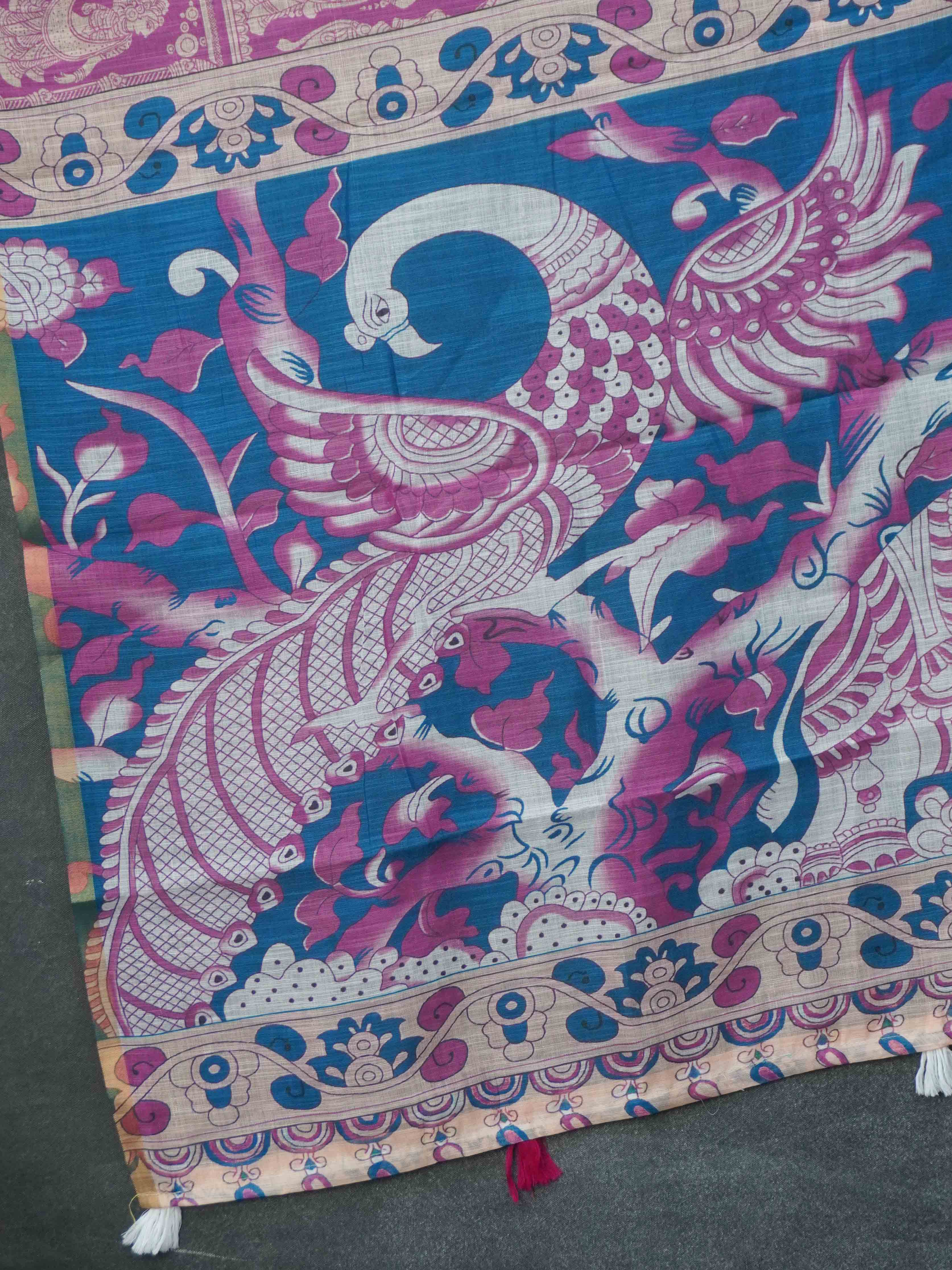 Linen Cotton Saree | TTDS3407