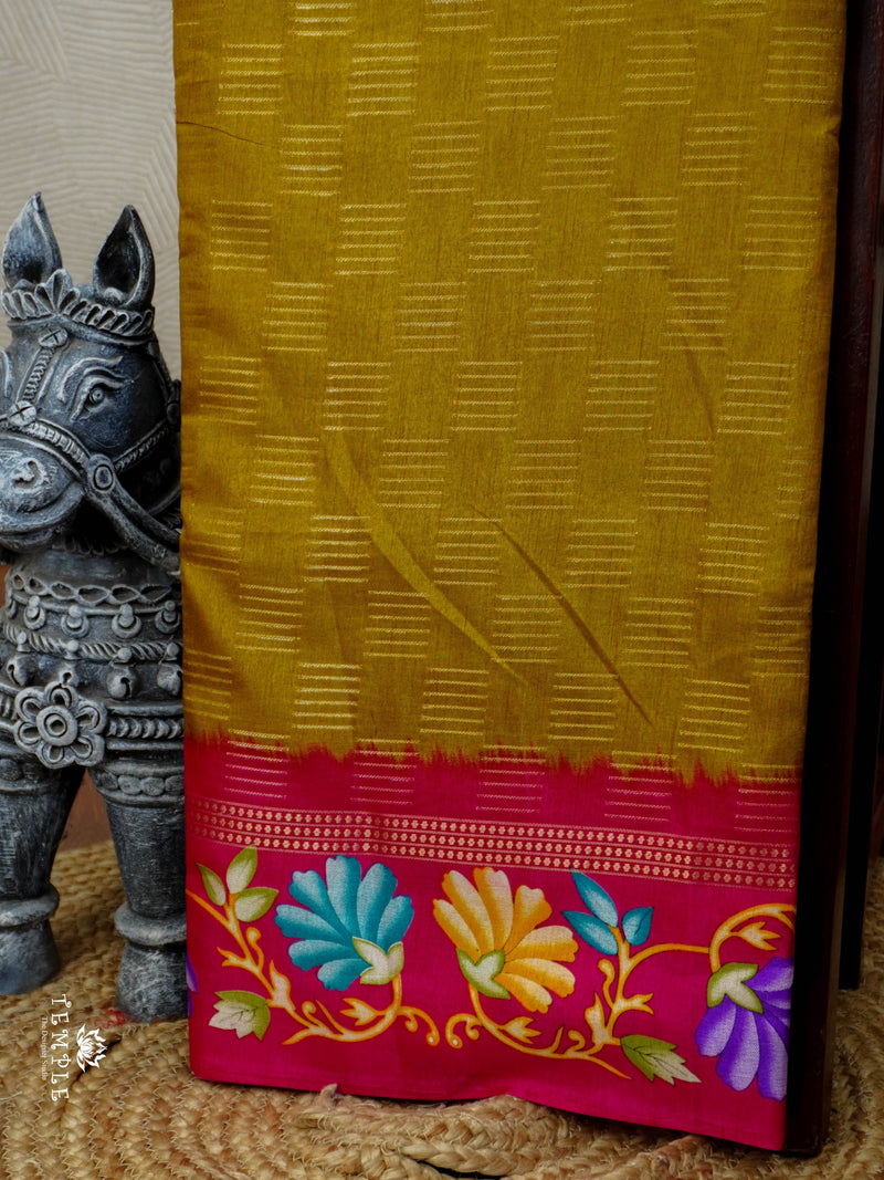 Printed  Fancy Silk Saree | TTDS2981