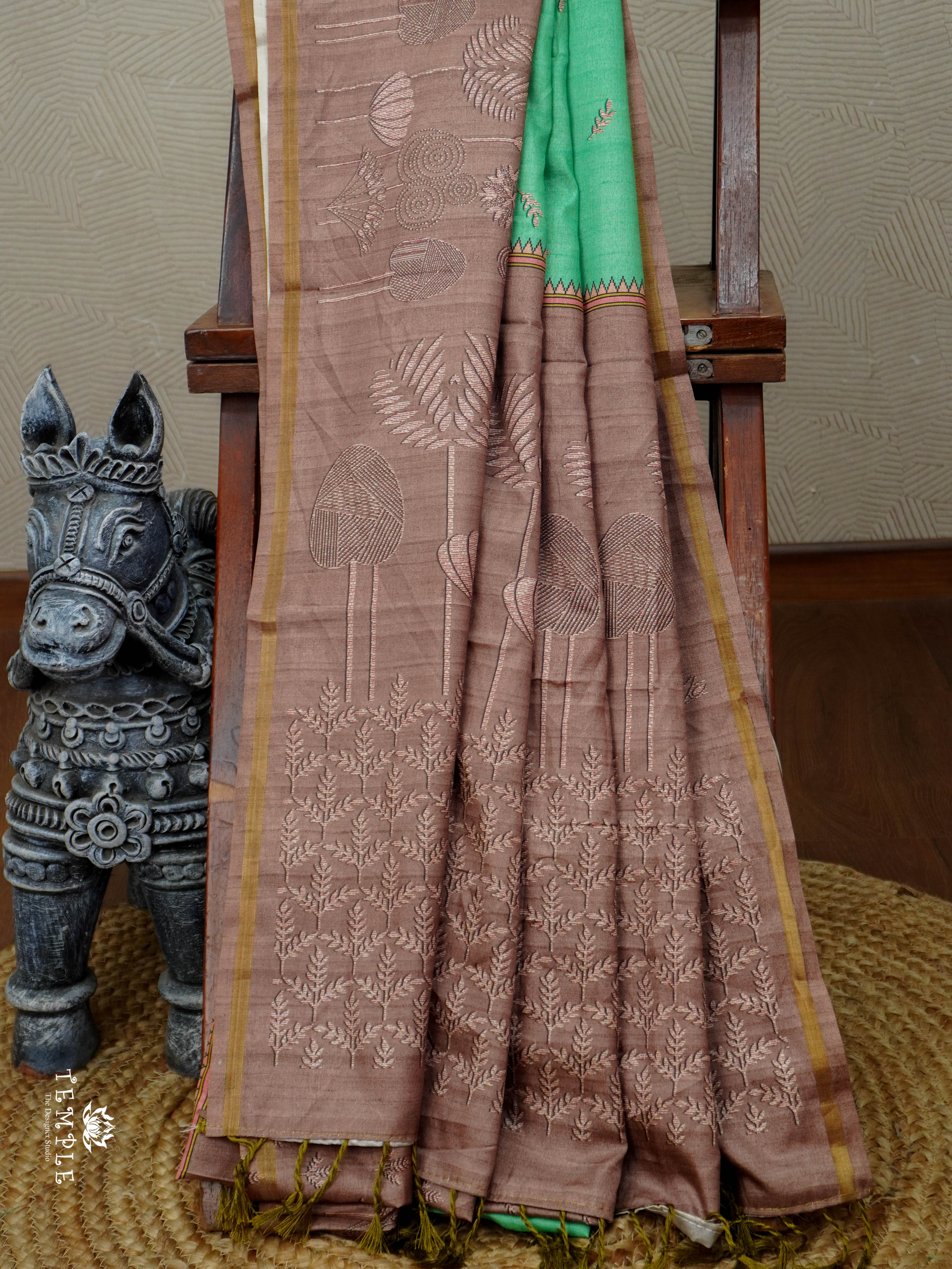 Printed Cotton Saree | TTDS2984