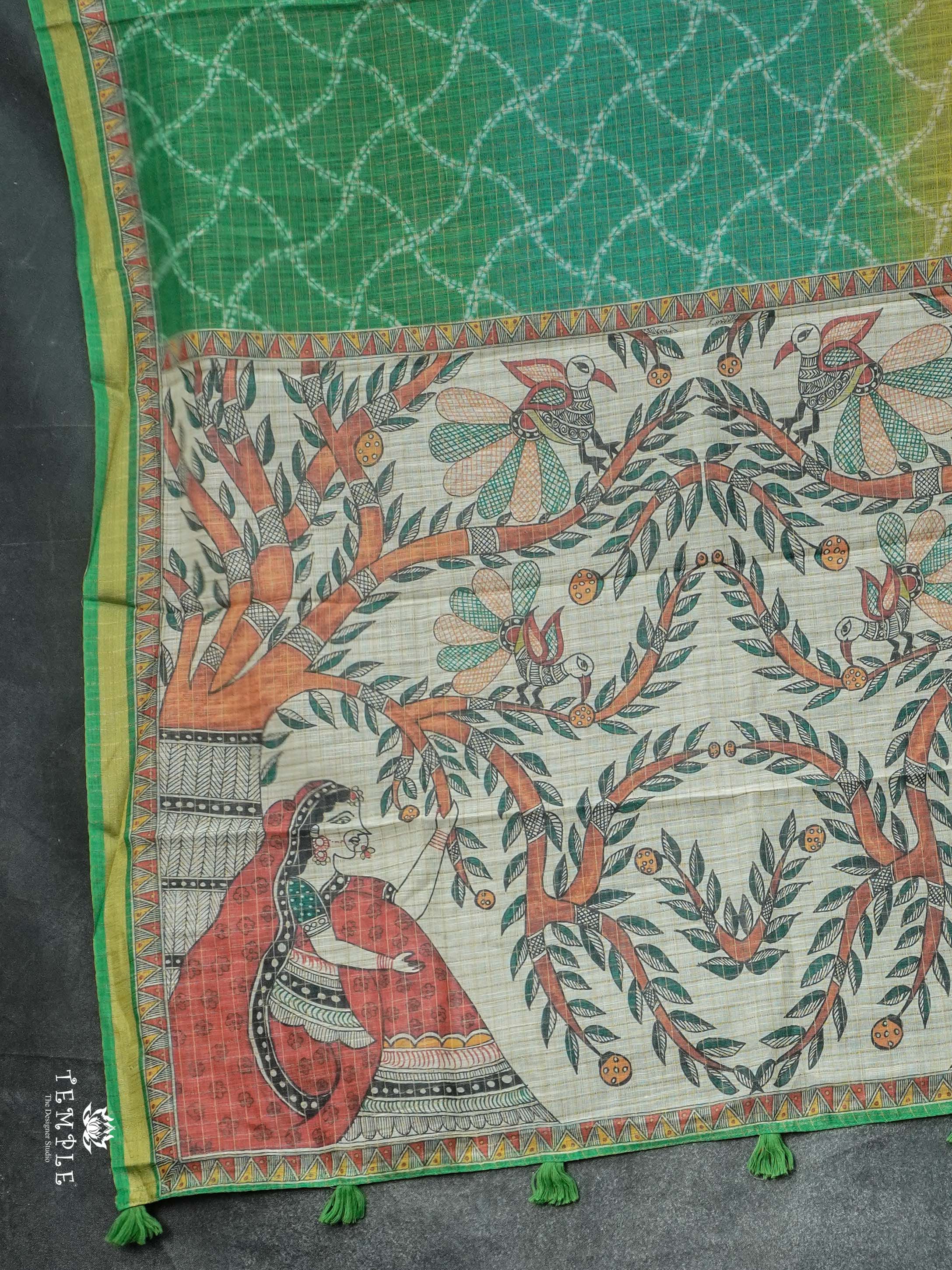 Chanderi Cotton Saree With Triple Shades | TTDS2506