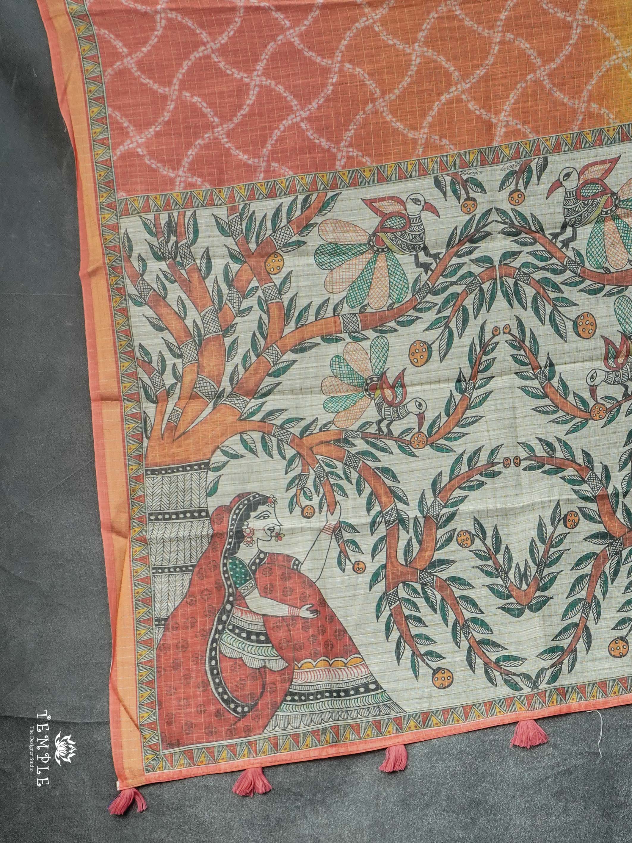Chanderi Cotton Saree With Triple Shades | TTDS2506