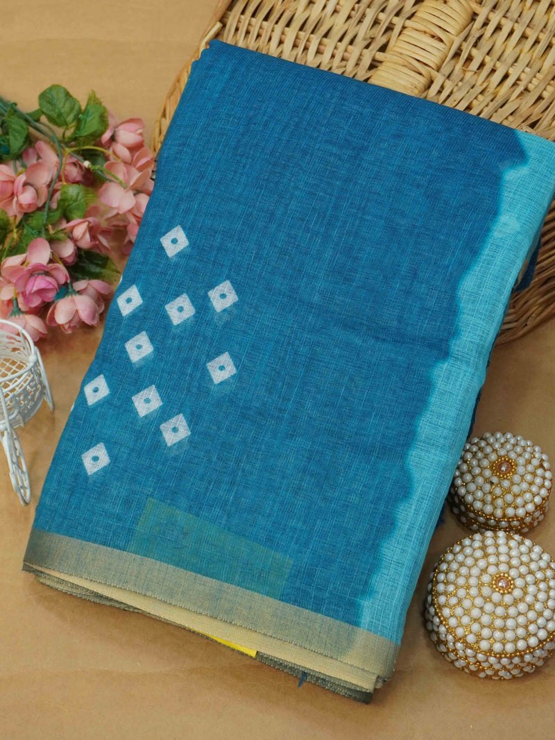 Linen Cotton Saree | TTDS3411