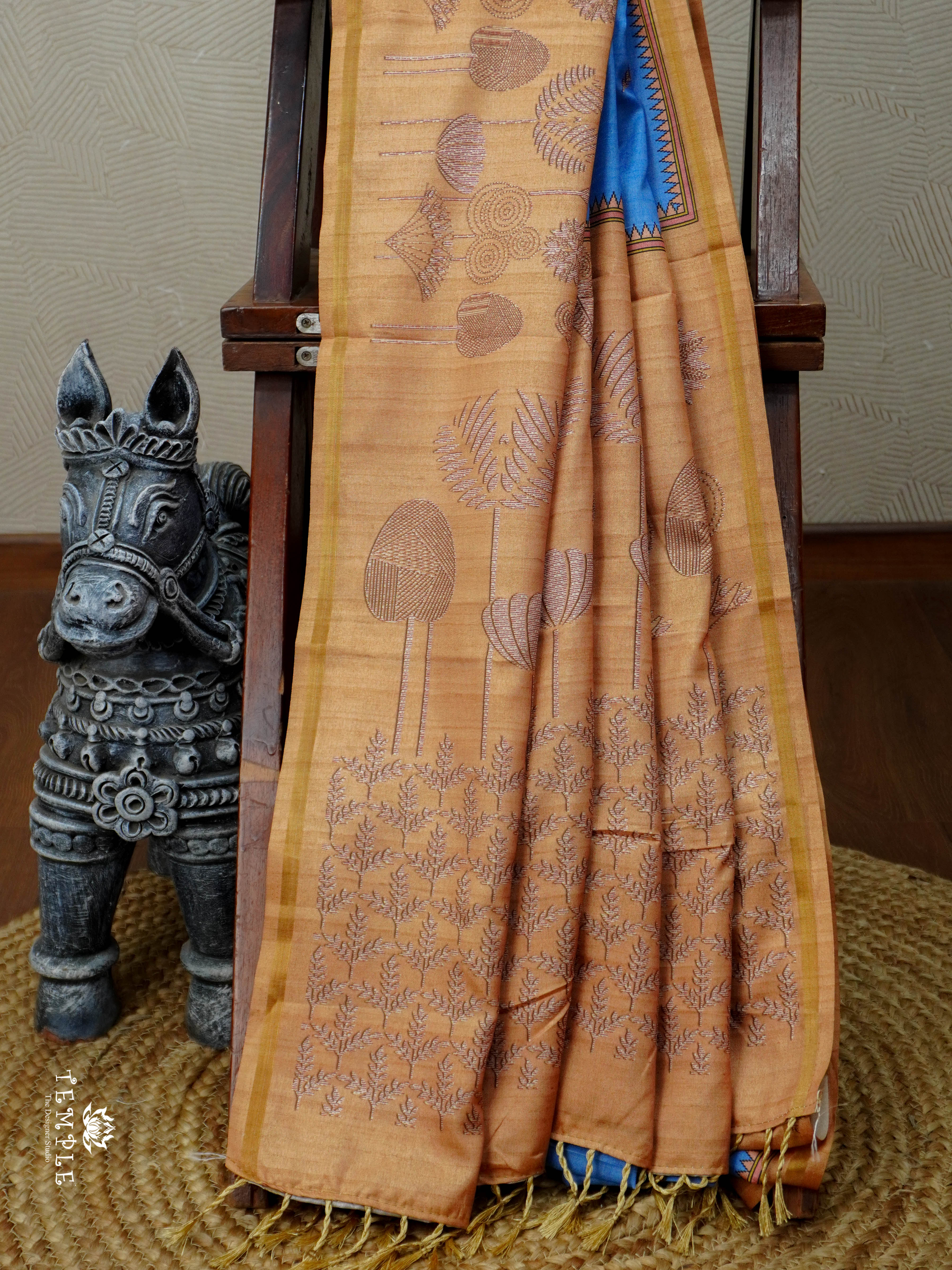 Printed Cotton Saree | TTDS2984