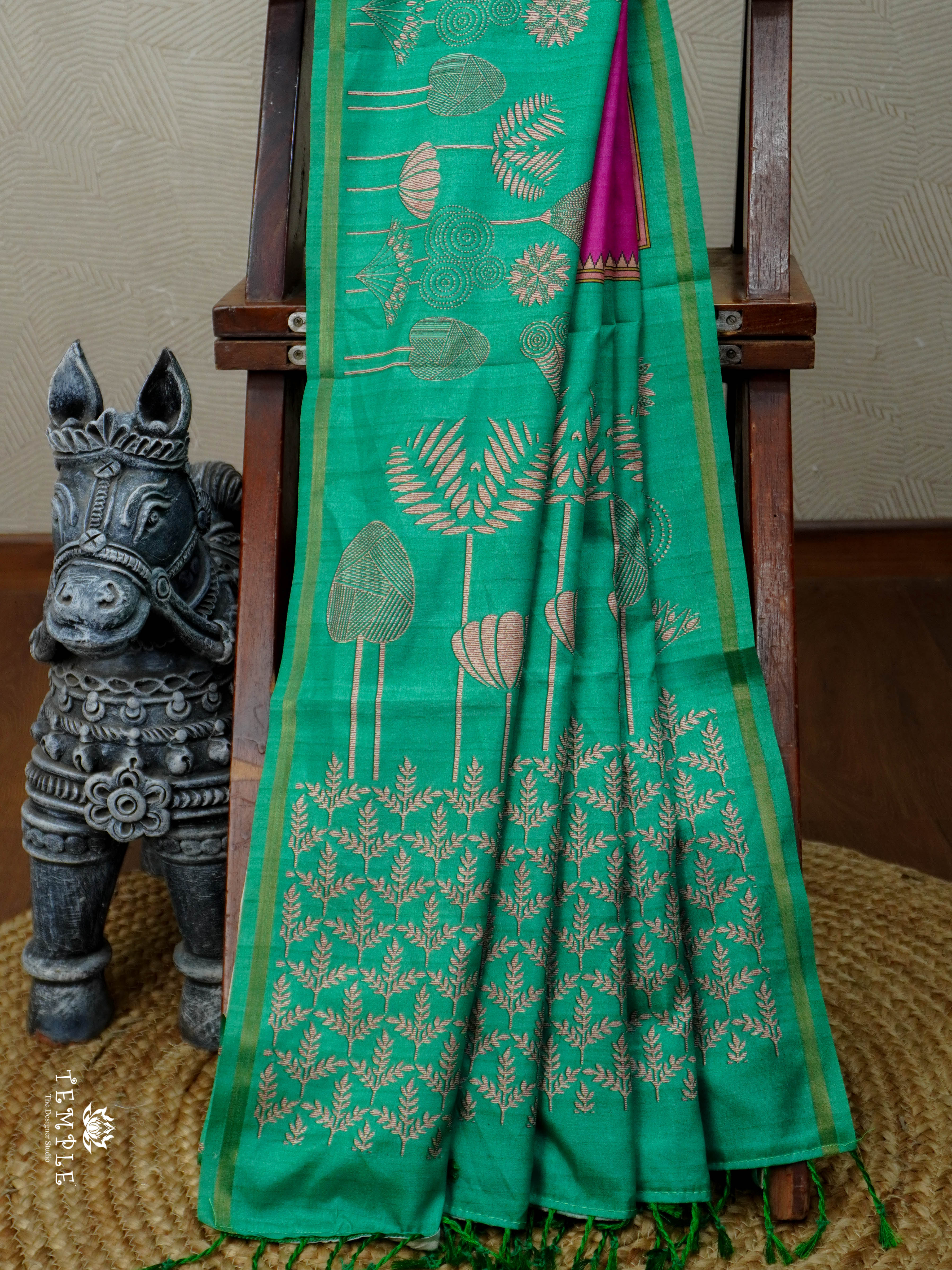 Printed Cotton Saree | TTDS2984