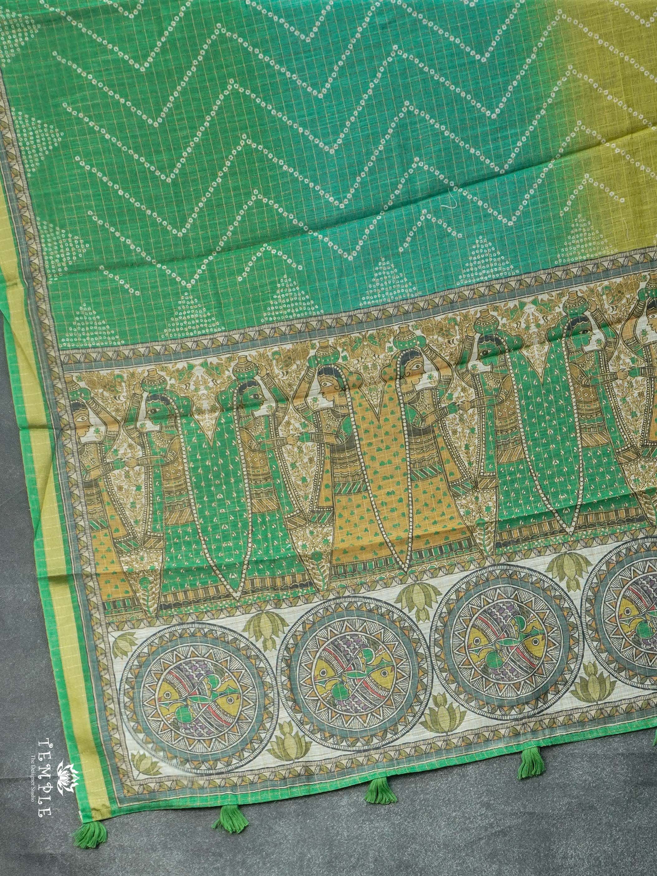 Chanderi Cotton Saree With Triple Shades | TTDS2505