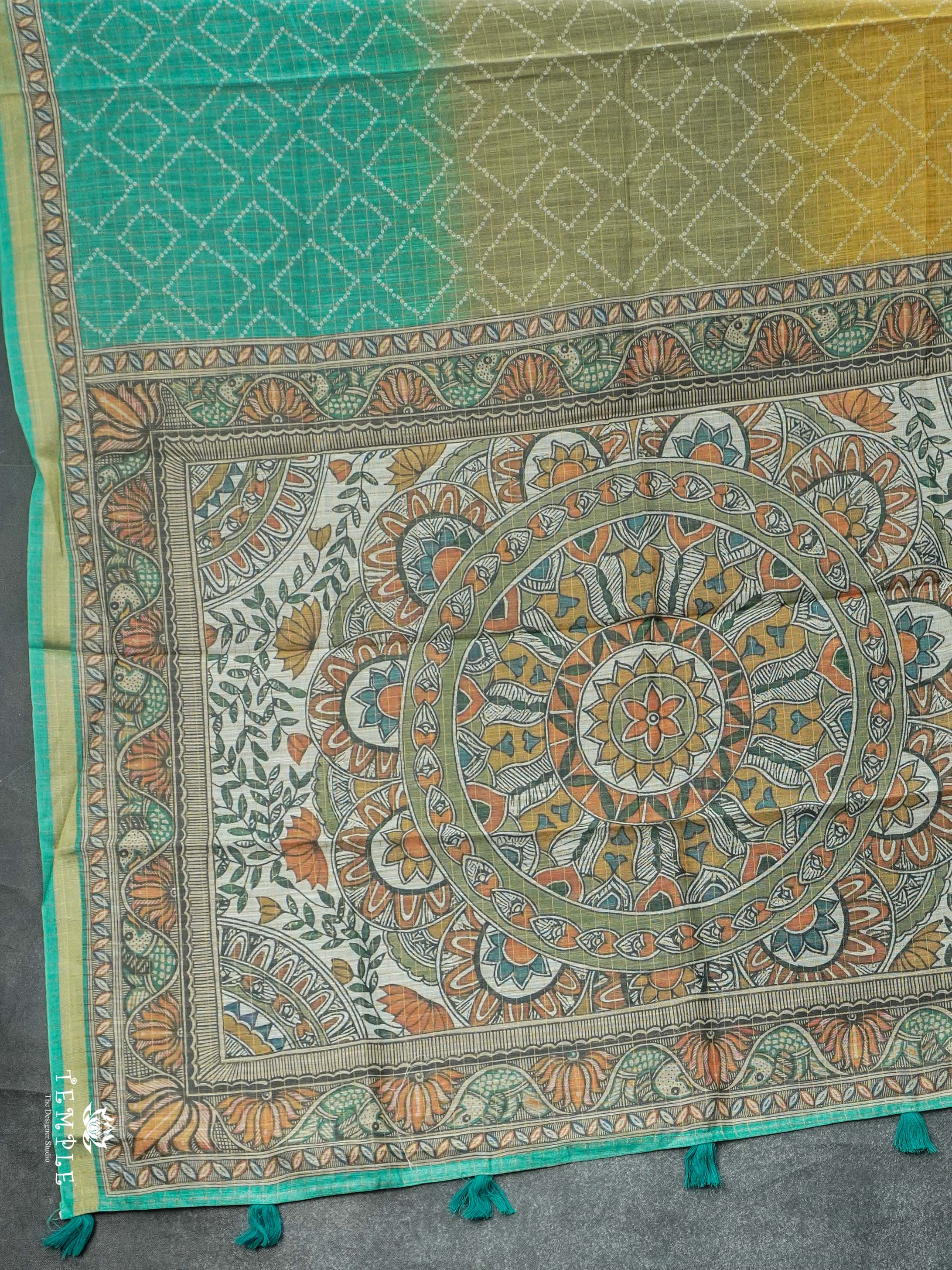 Chanderi Cotton Saree With Triple Shades | TTDS2504