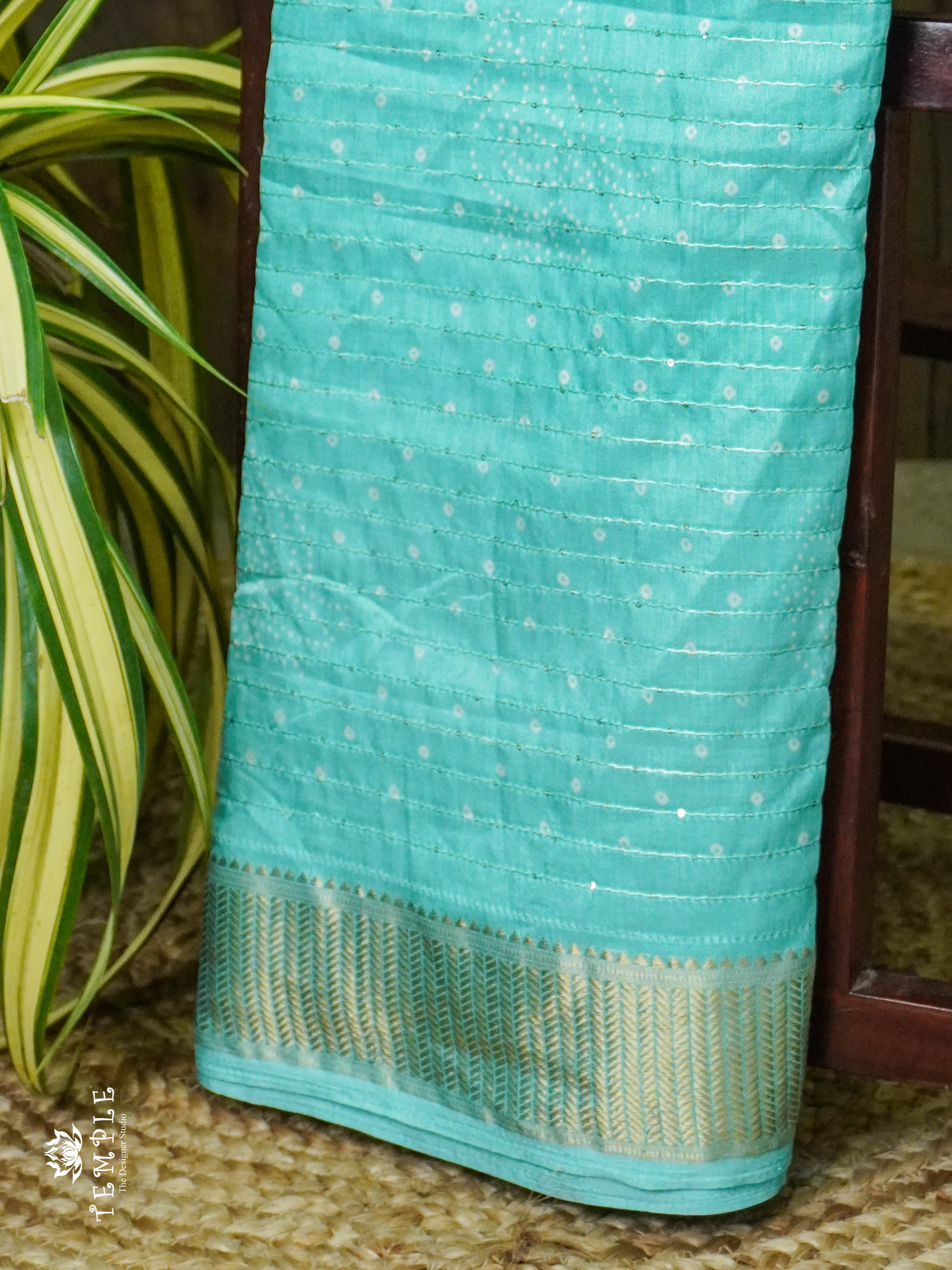 Semi Tussar Silk Saree with (  Sequins design ) | TTDS776 | PRE BOOKING