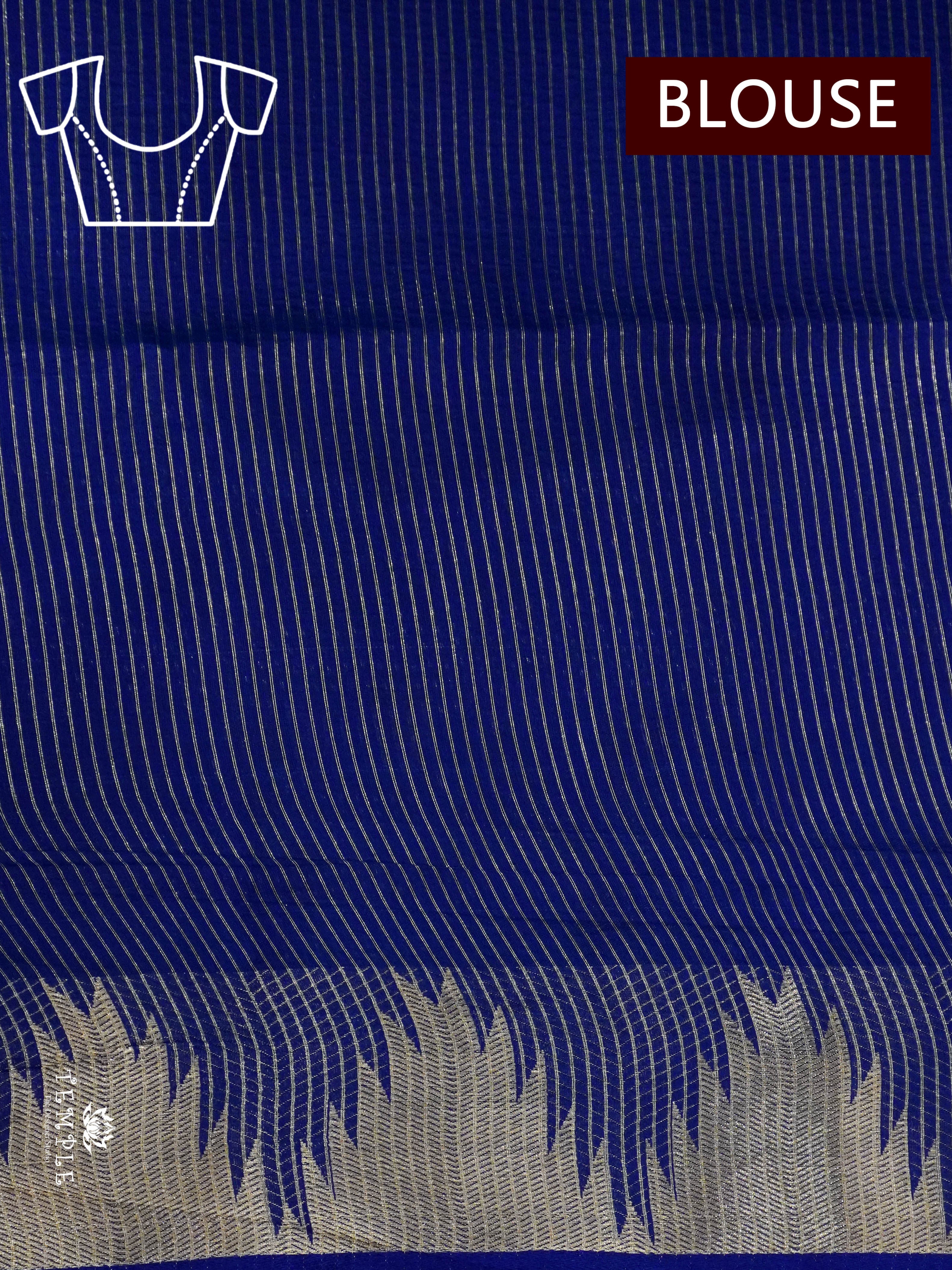 Semi Raw Silk Saree with Temple Border | TTDS1521 | Merry Deals | PRE BOOKING