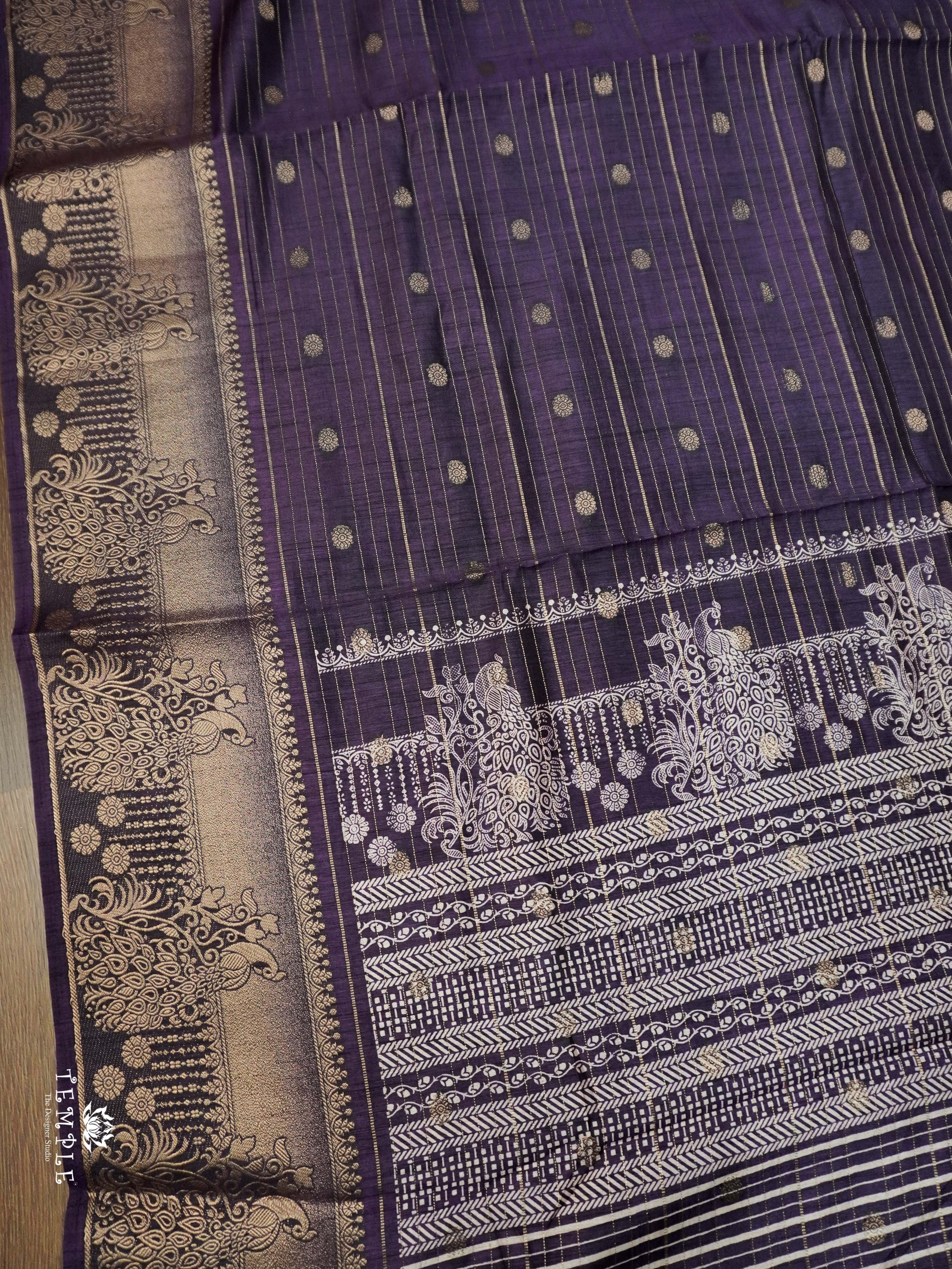 Semi Tussar Silk Saree | TTDS2036