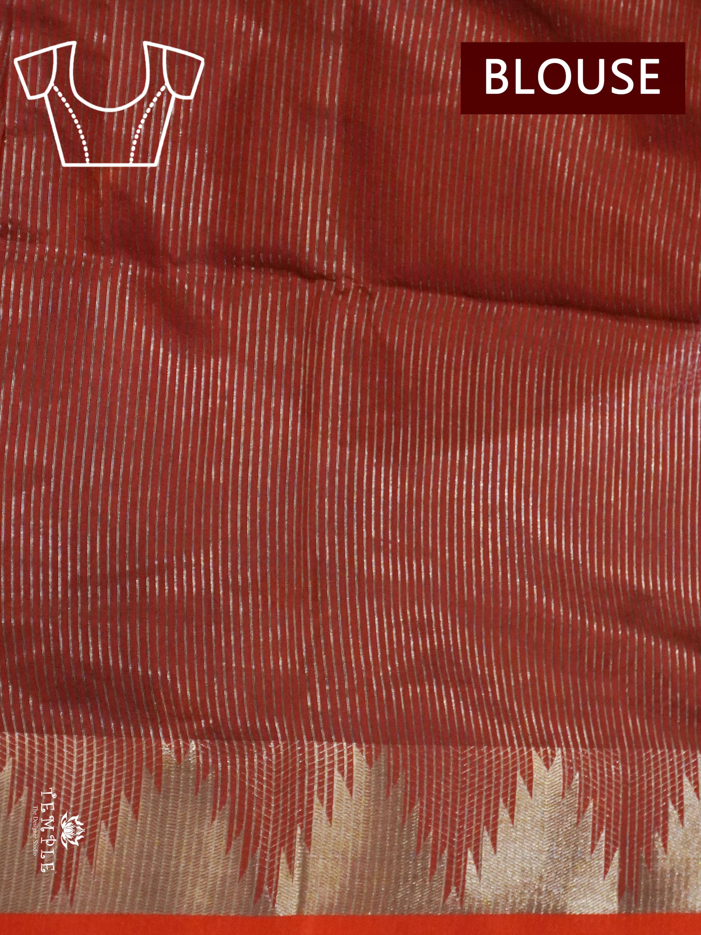 Semi Raw Silk Saree with Temple Border | TTDS1521 | Merry Deals | PRE BOOKING