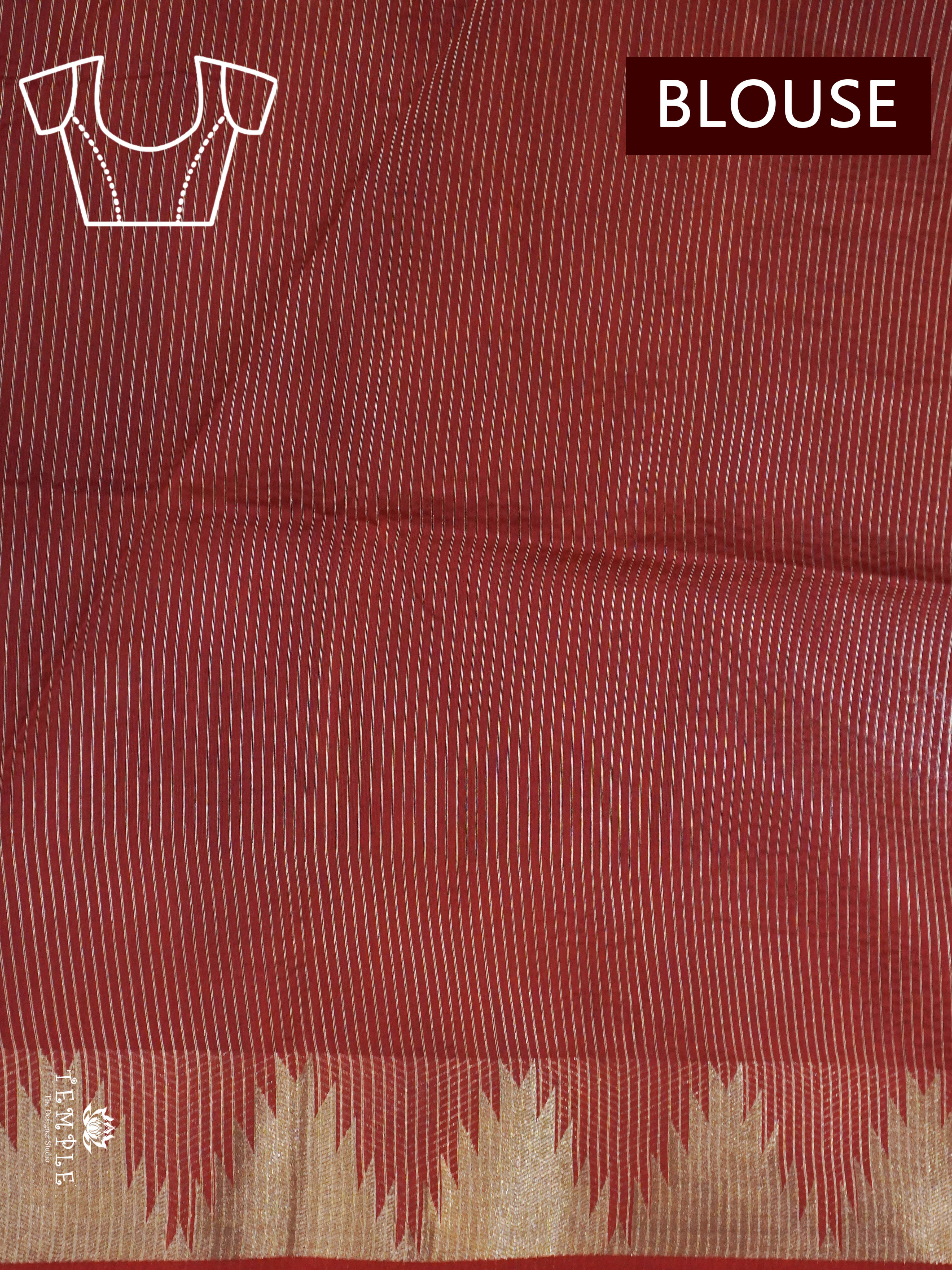 Semi Raw Silk Saree with Temple Border | TTDS1521 | Merry Deals | PRE BOOKING