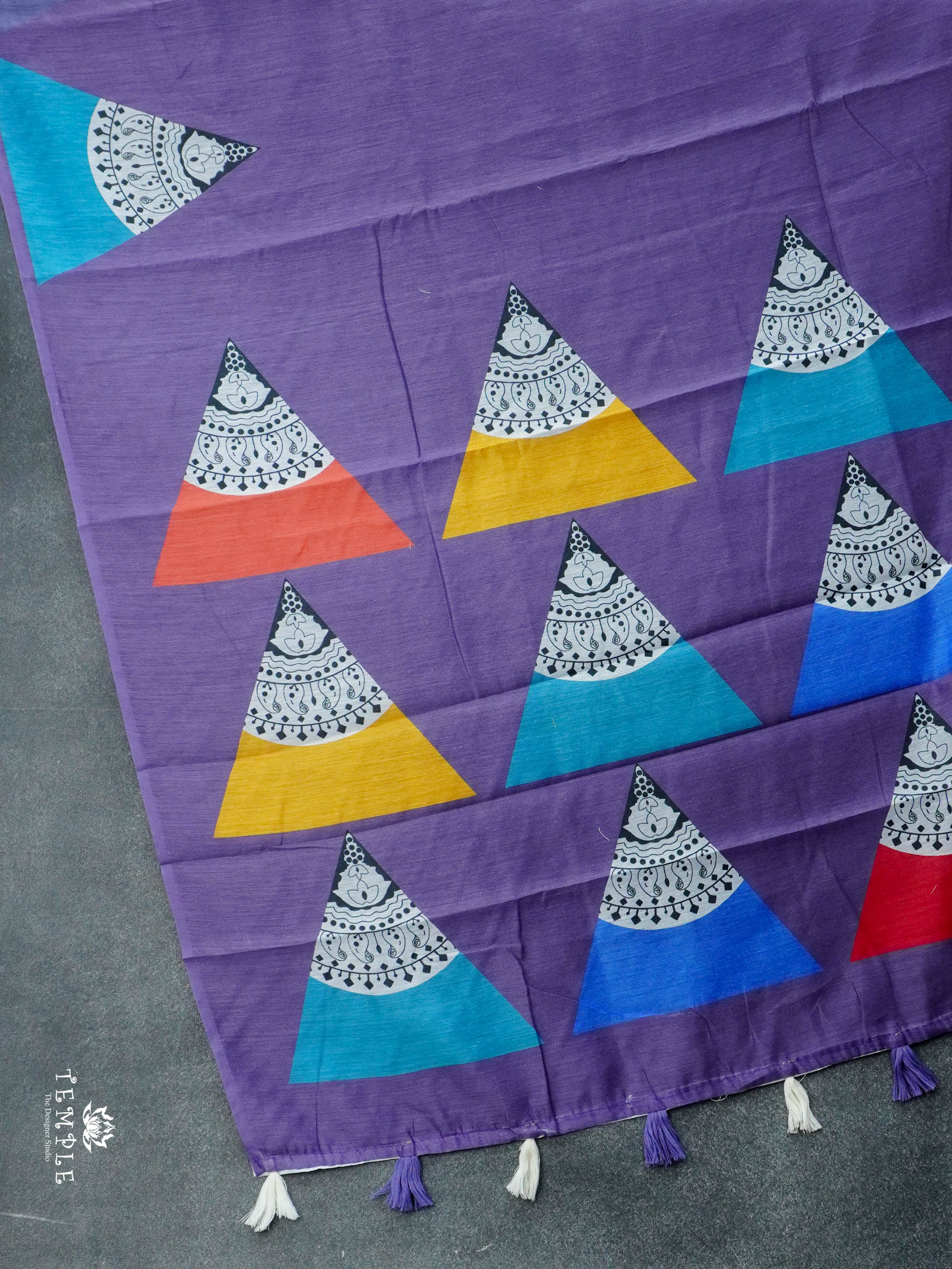 Printed Chanderi Cotton Saree | TTDS2985