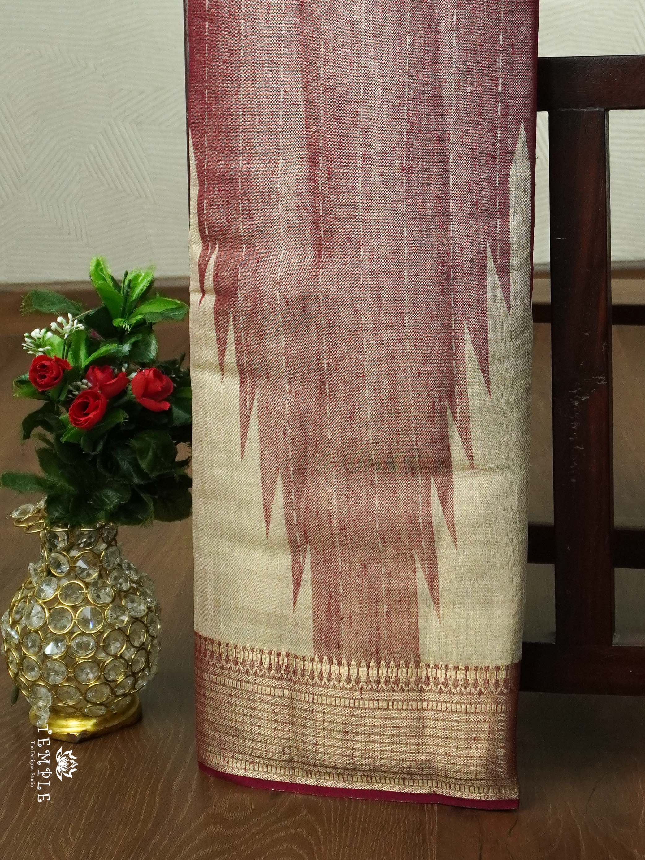 Linen Tissue Saree | TTDS2038