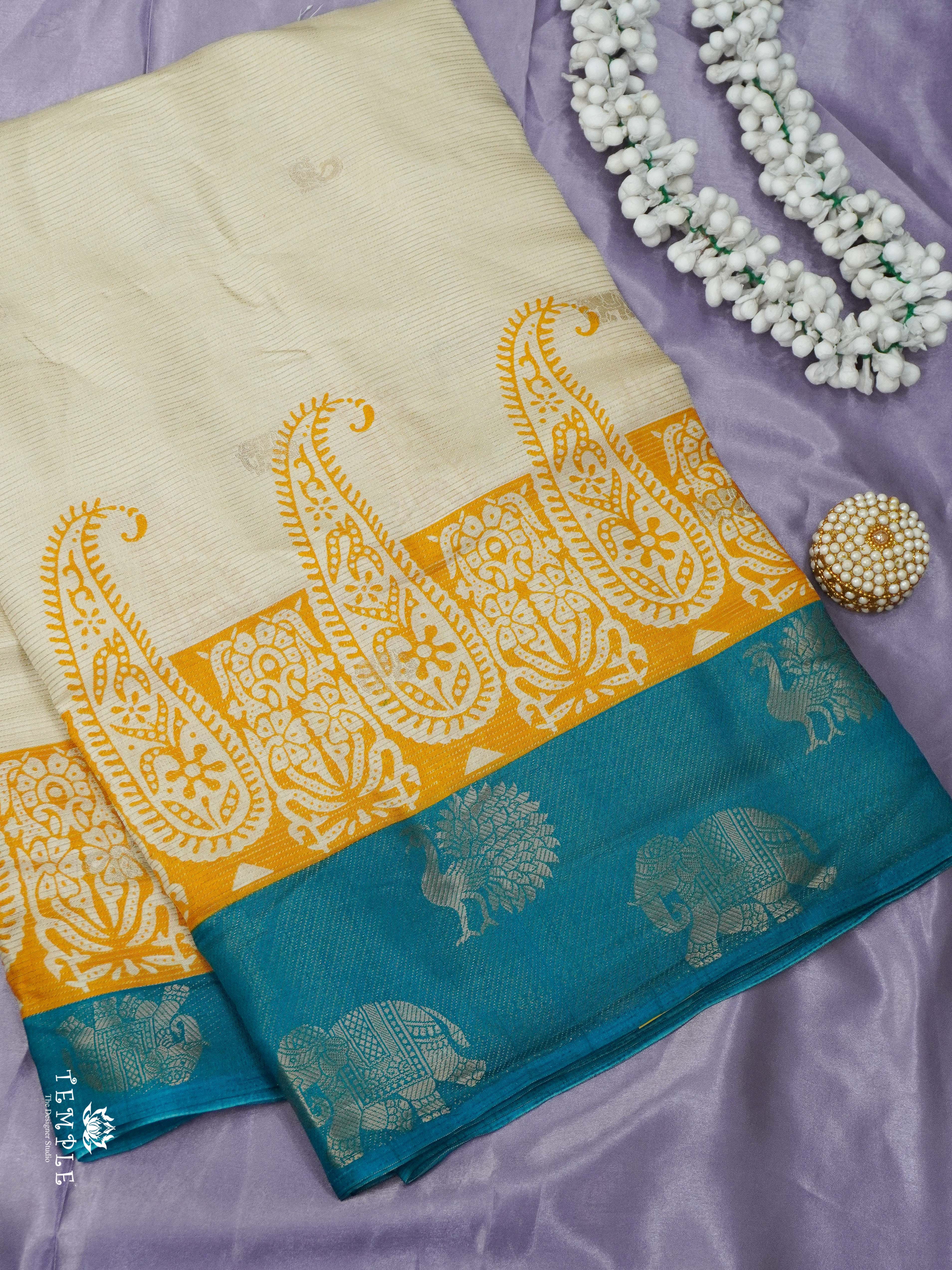Printed Viscose Silk Saree | TTDS2493