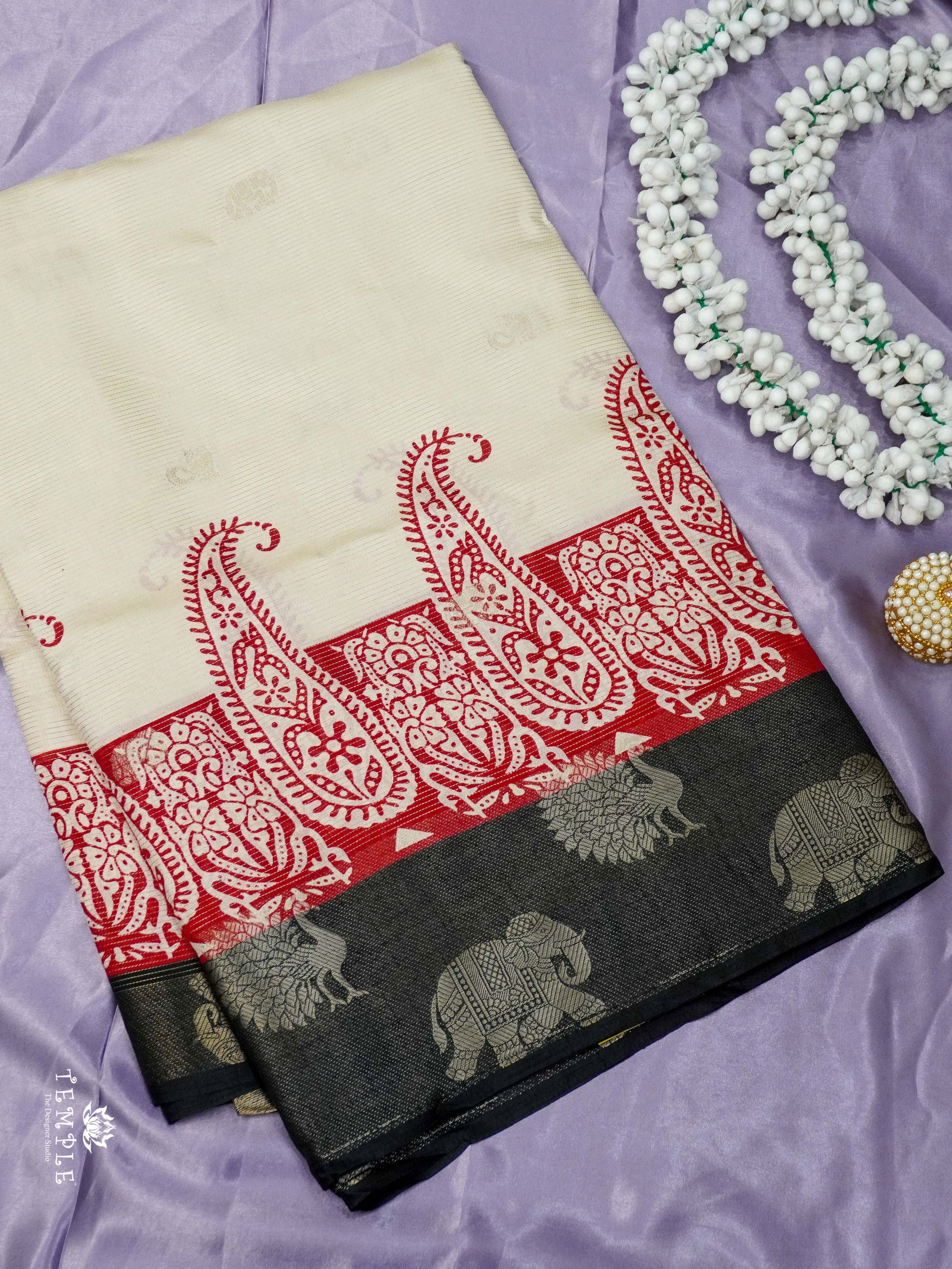 Printed Viscose Silk Saree | TTDS2493