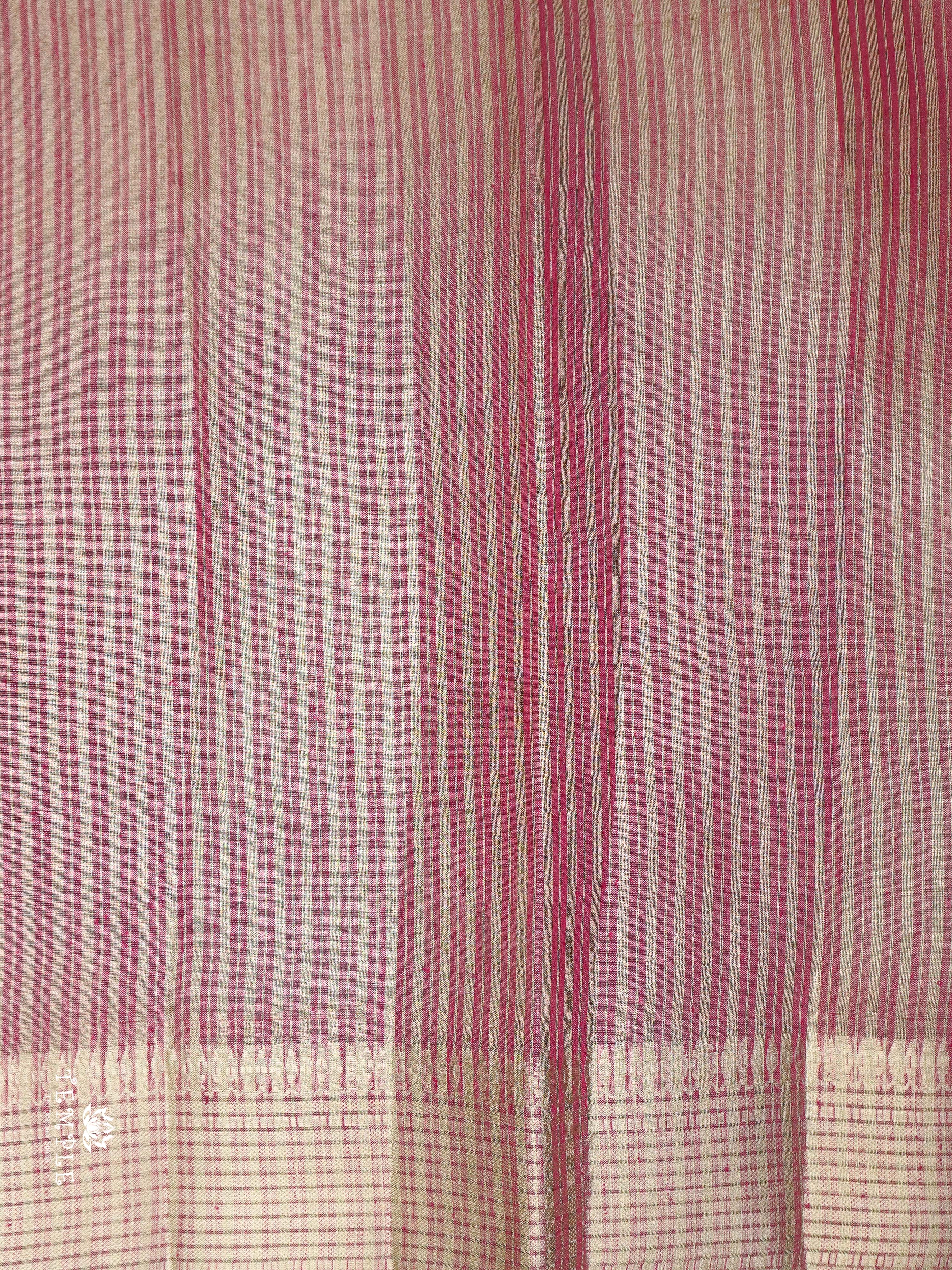 Linen Tissue Saree (Pink) | TTDS2038