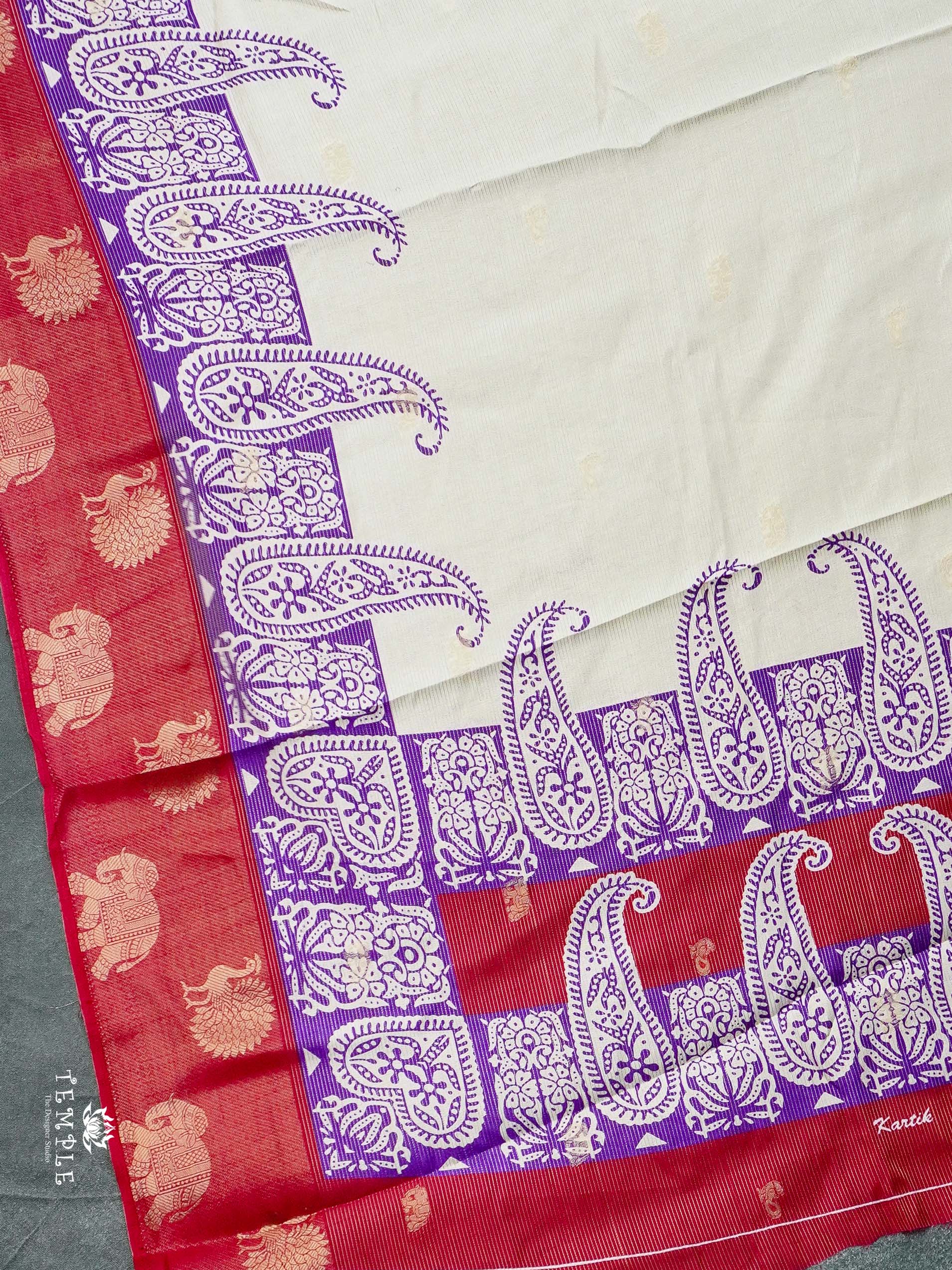 Printed Viscose Silk Saree | TTDS2493