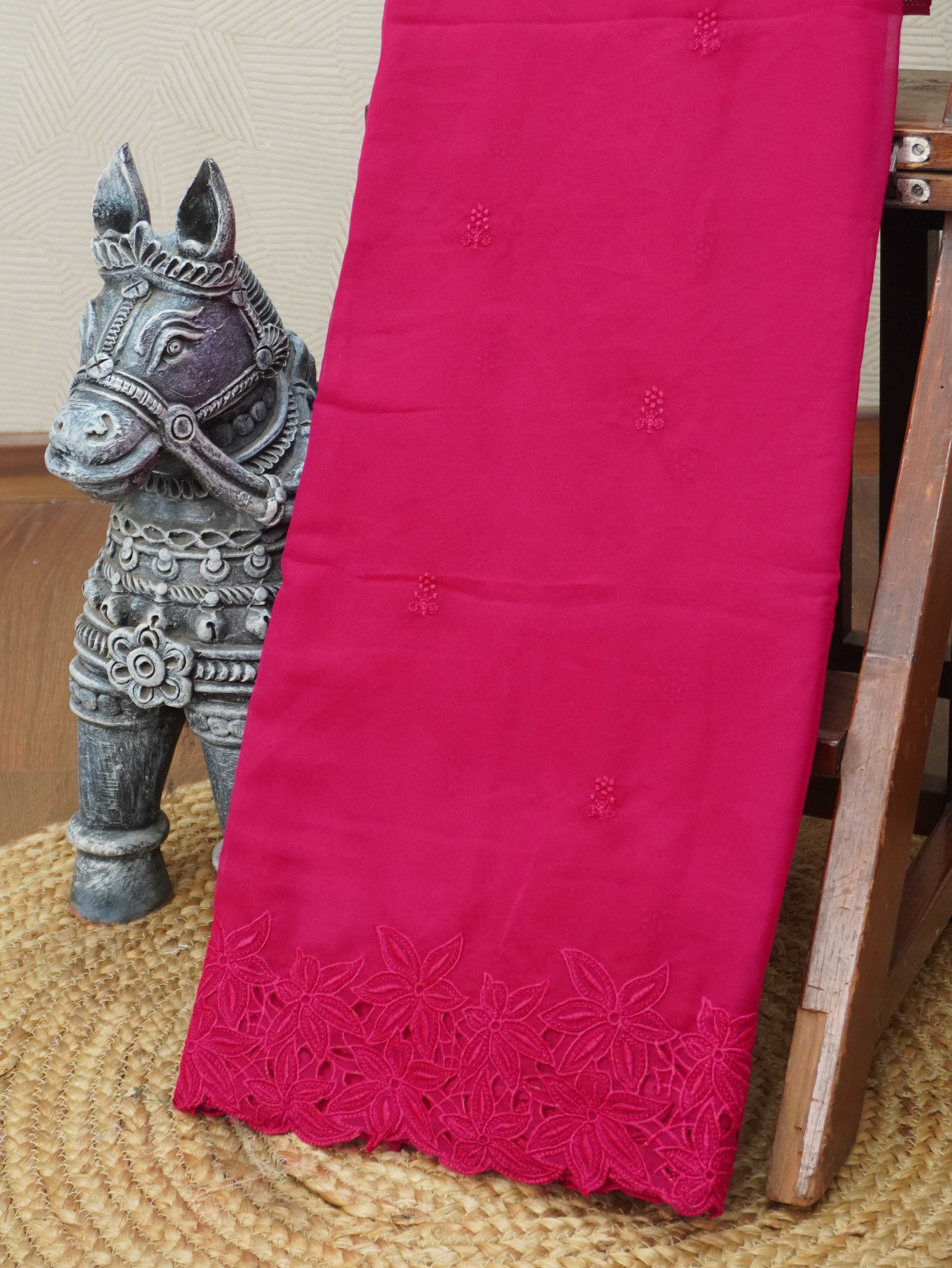 Georgette Embroidery Saree | TTDS3423
