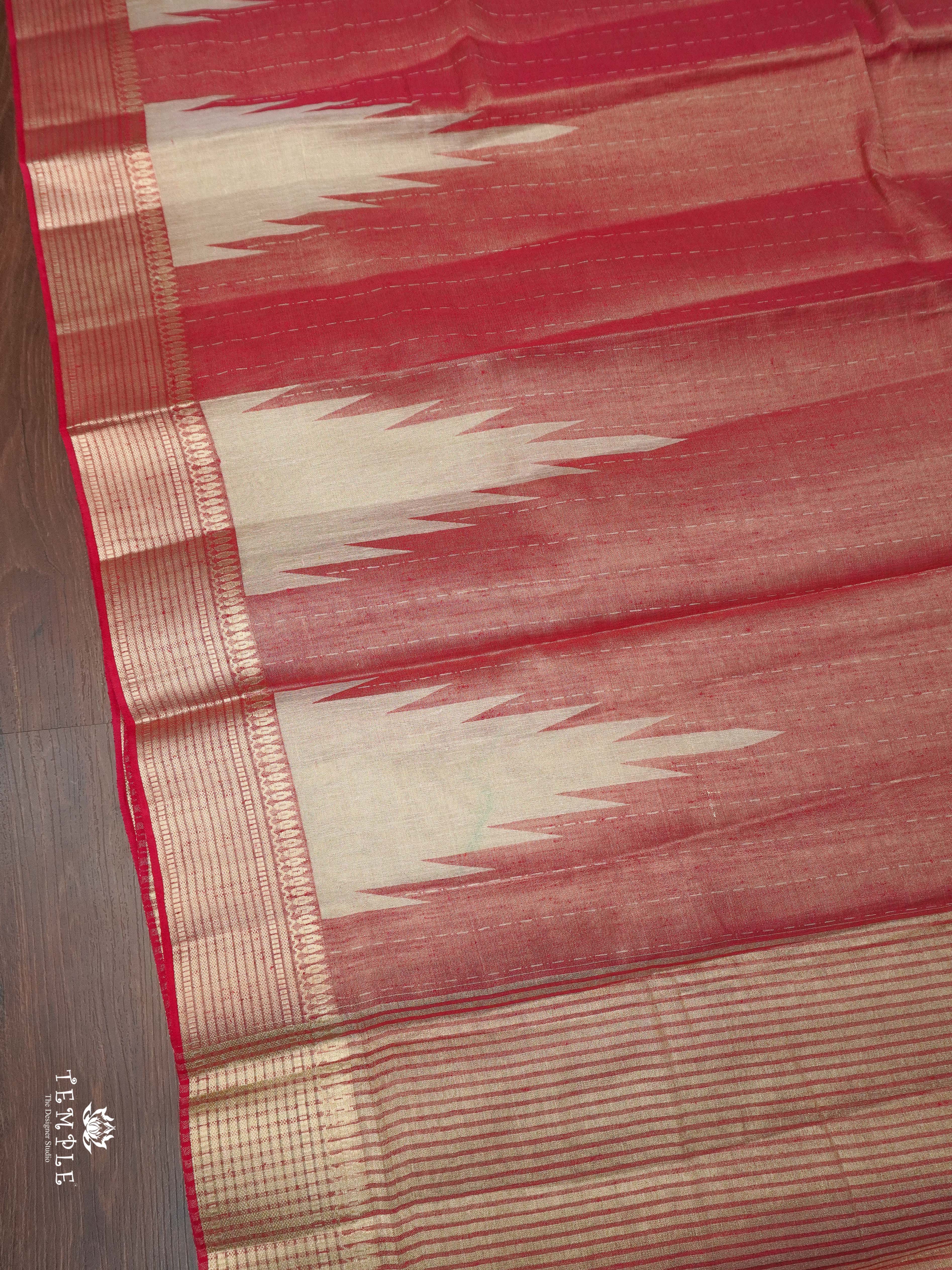 Linen Tissue Saree | TTDS2038