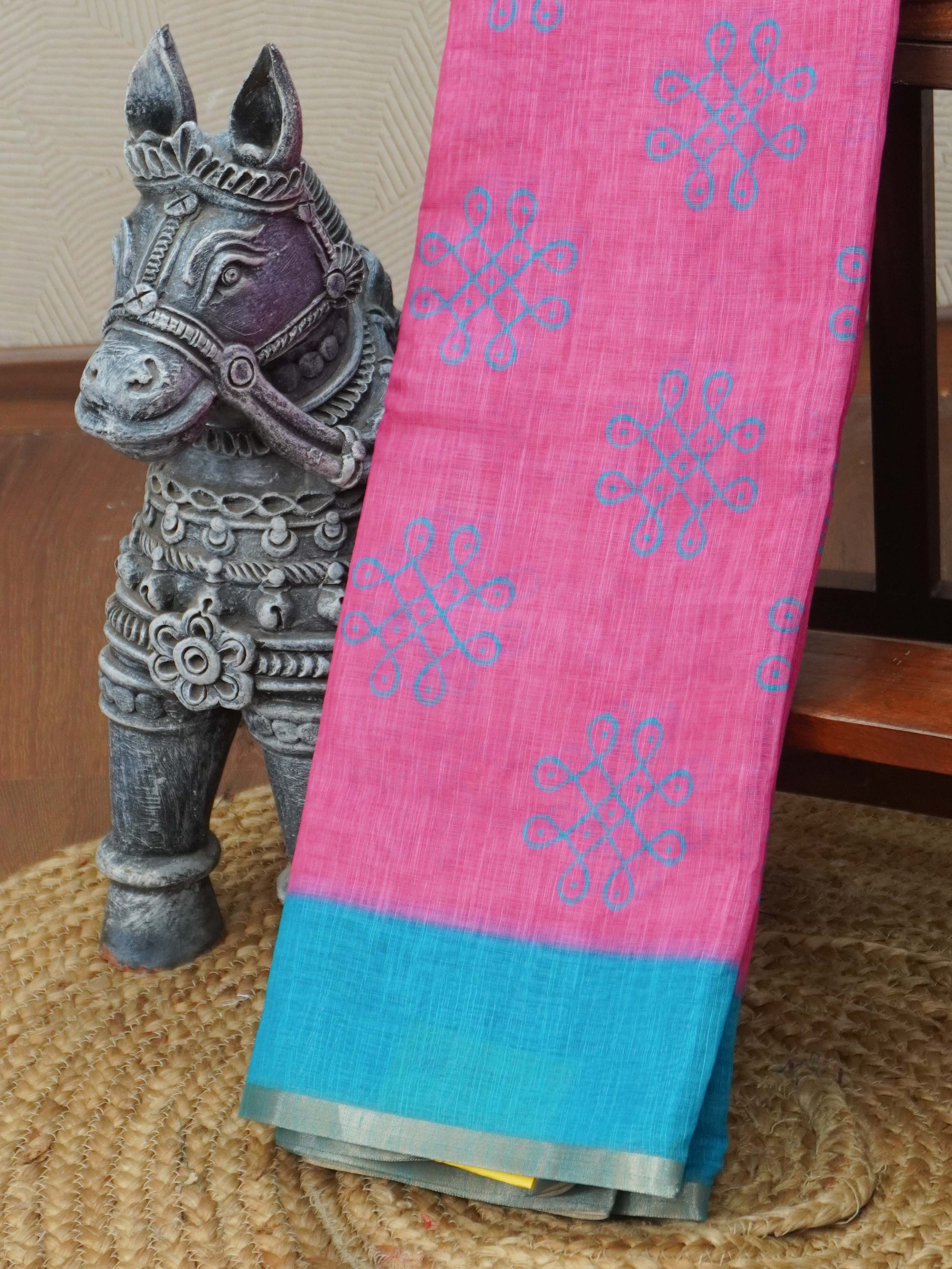 Linen Cotton Saree | TTDS3422