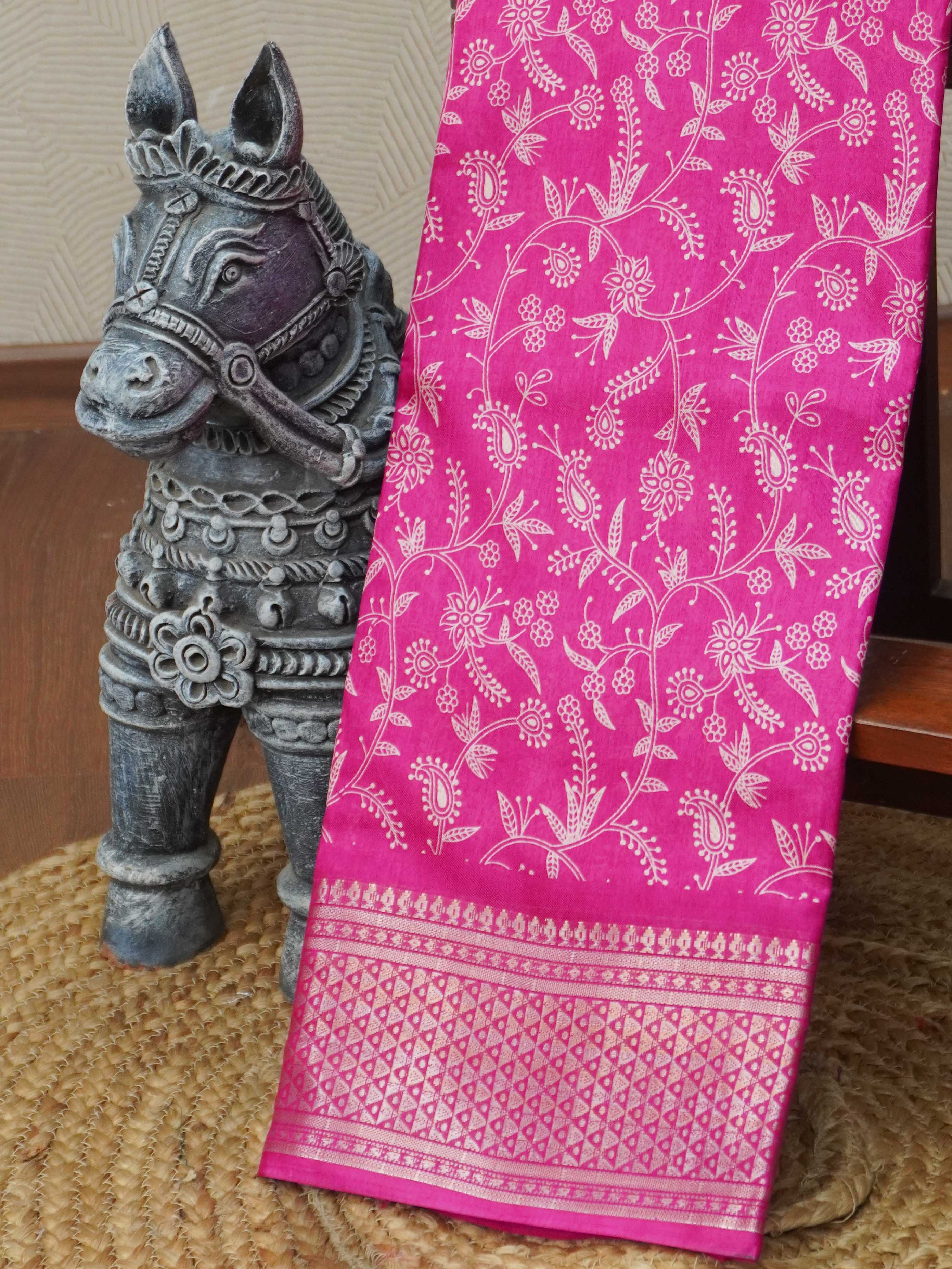 Printed Dola Saree | TTDS3428
