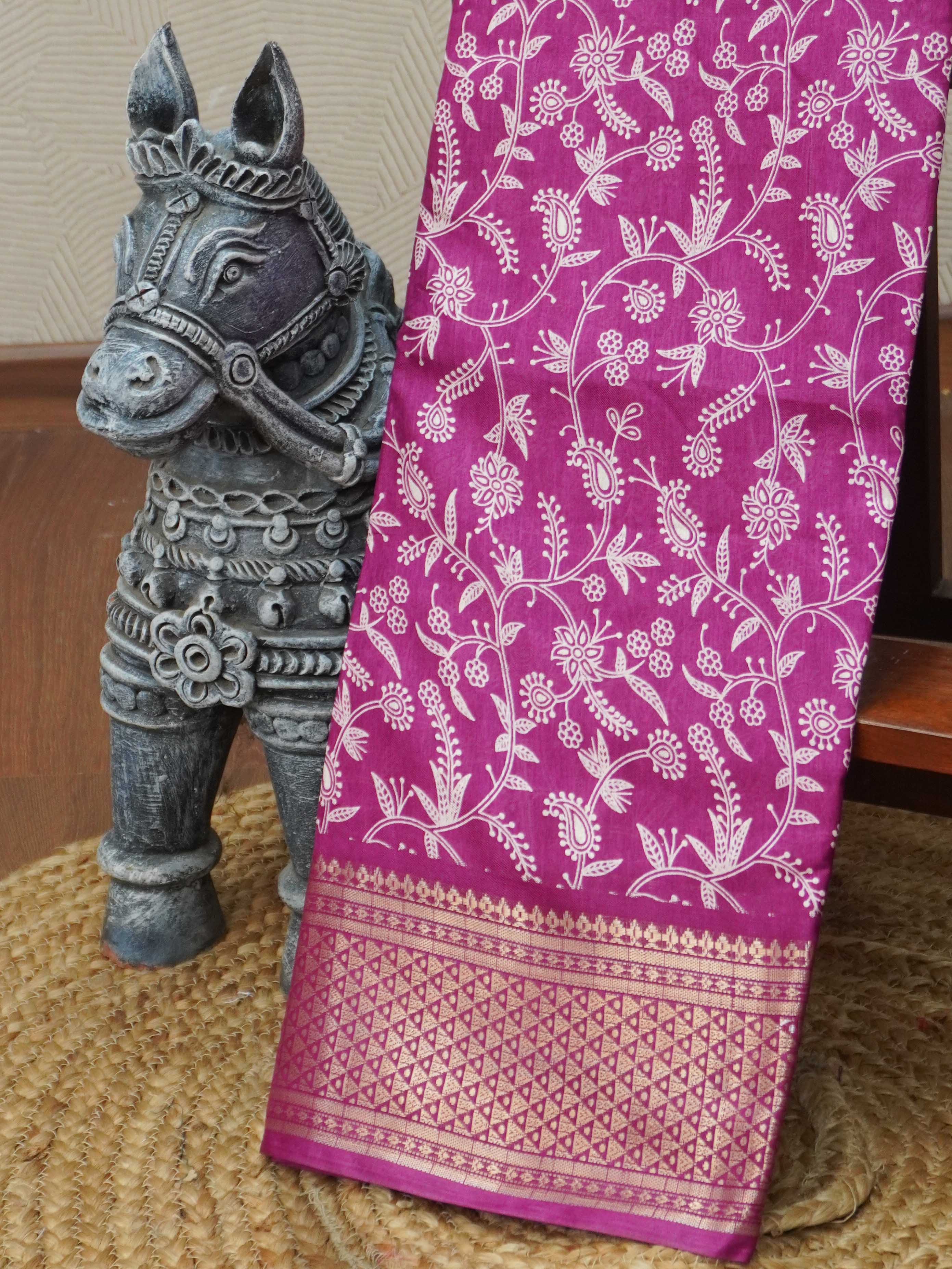 Printed Dola Saree | TTDS3428