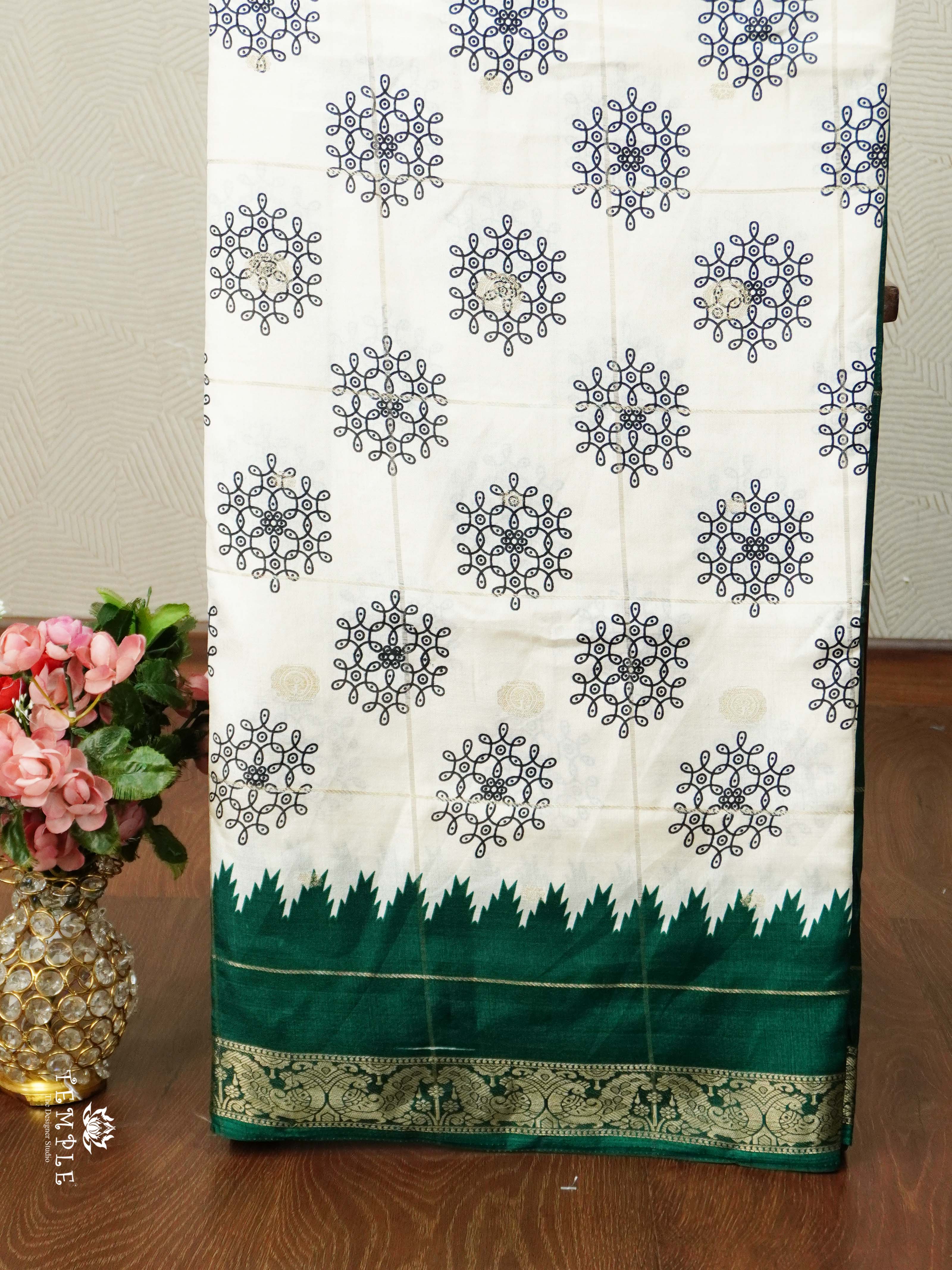 Georgette Sarees with Zari Weave | TTDS2496