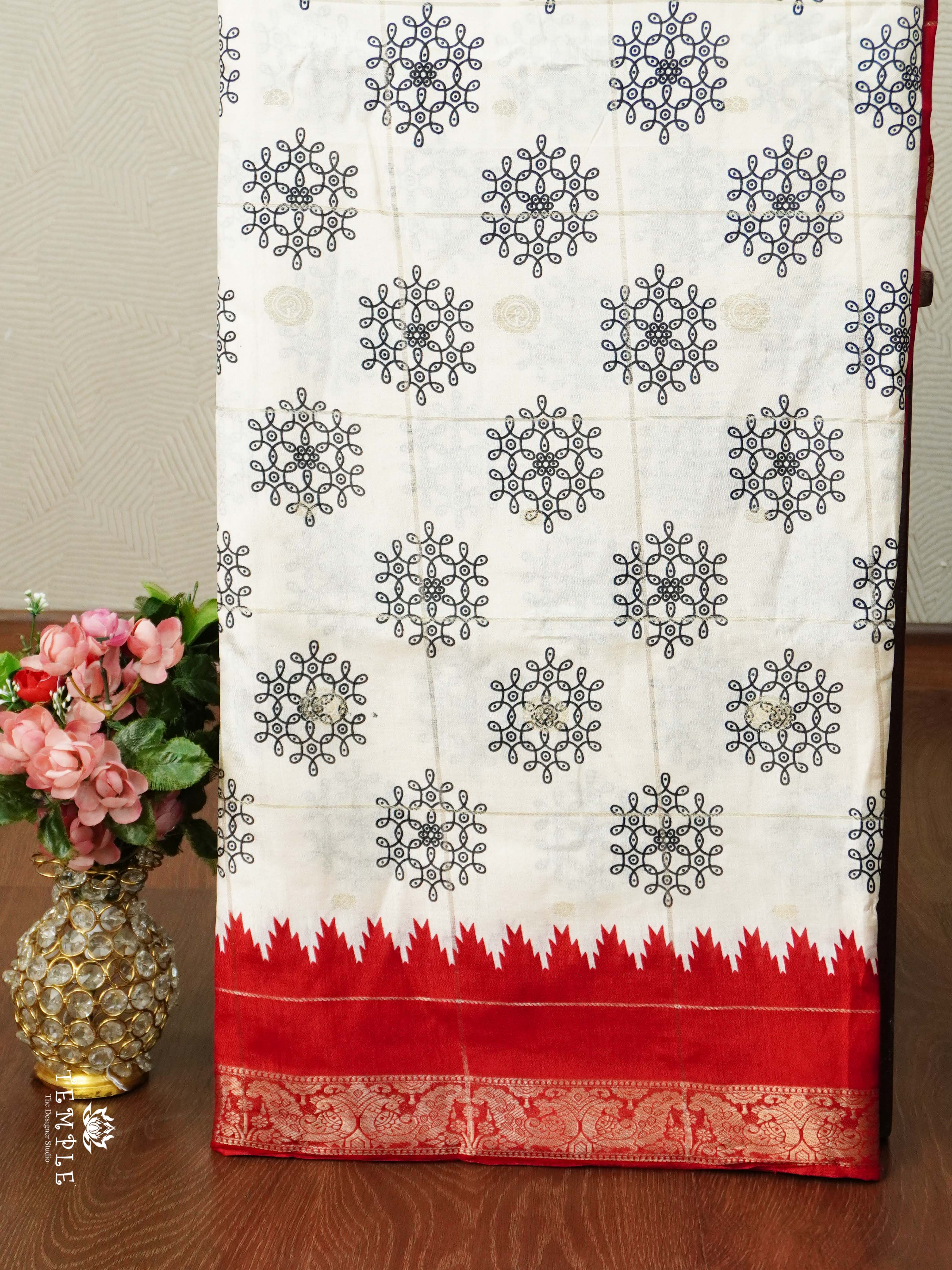 Georgette Sarees with Zari Weave | TTDS2496
