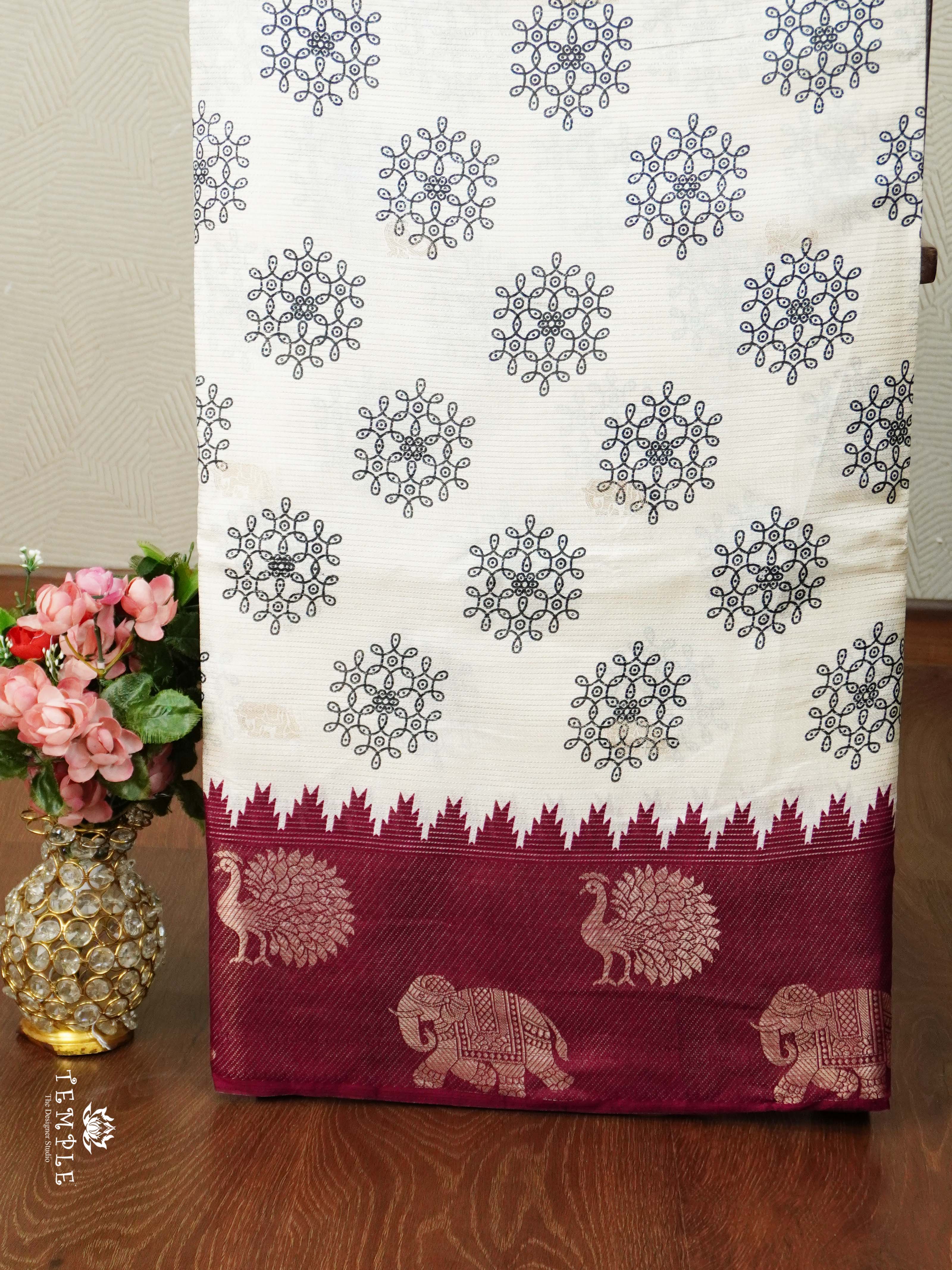 Georgette Sarees with Zari Weave | TTDS2497