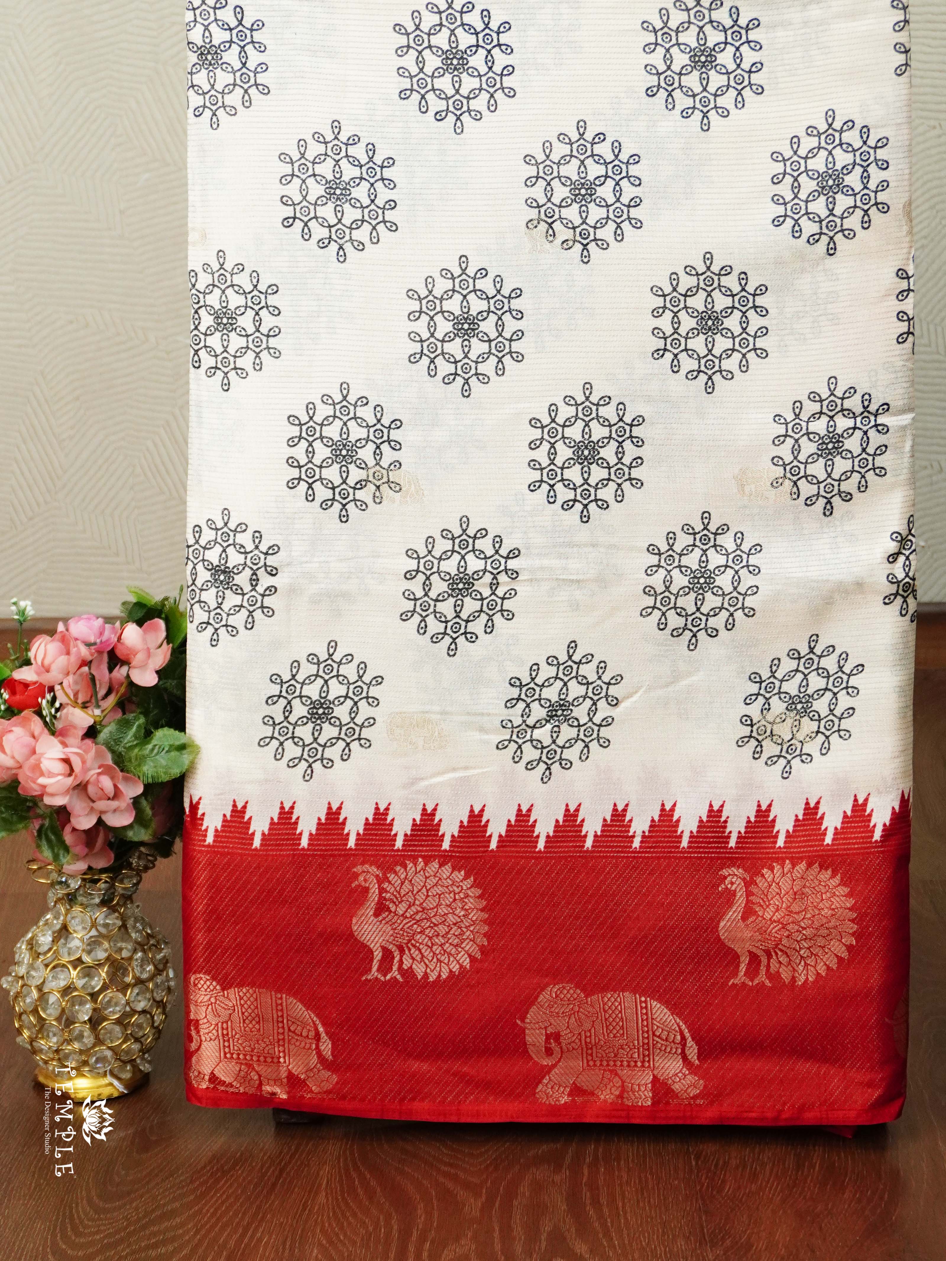 Georgette Sarees with Zari Weave | TTDS2497