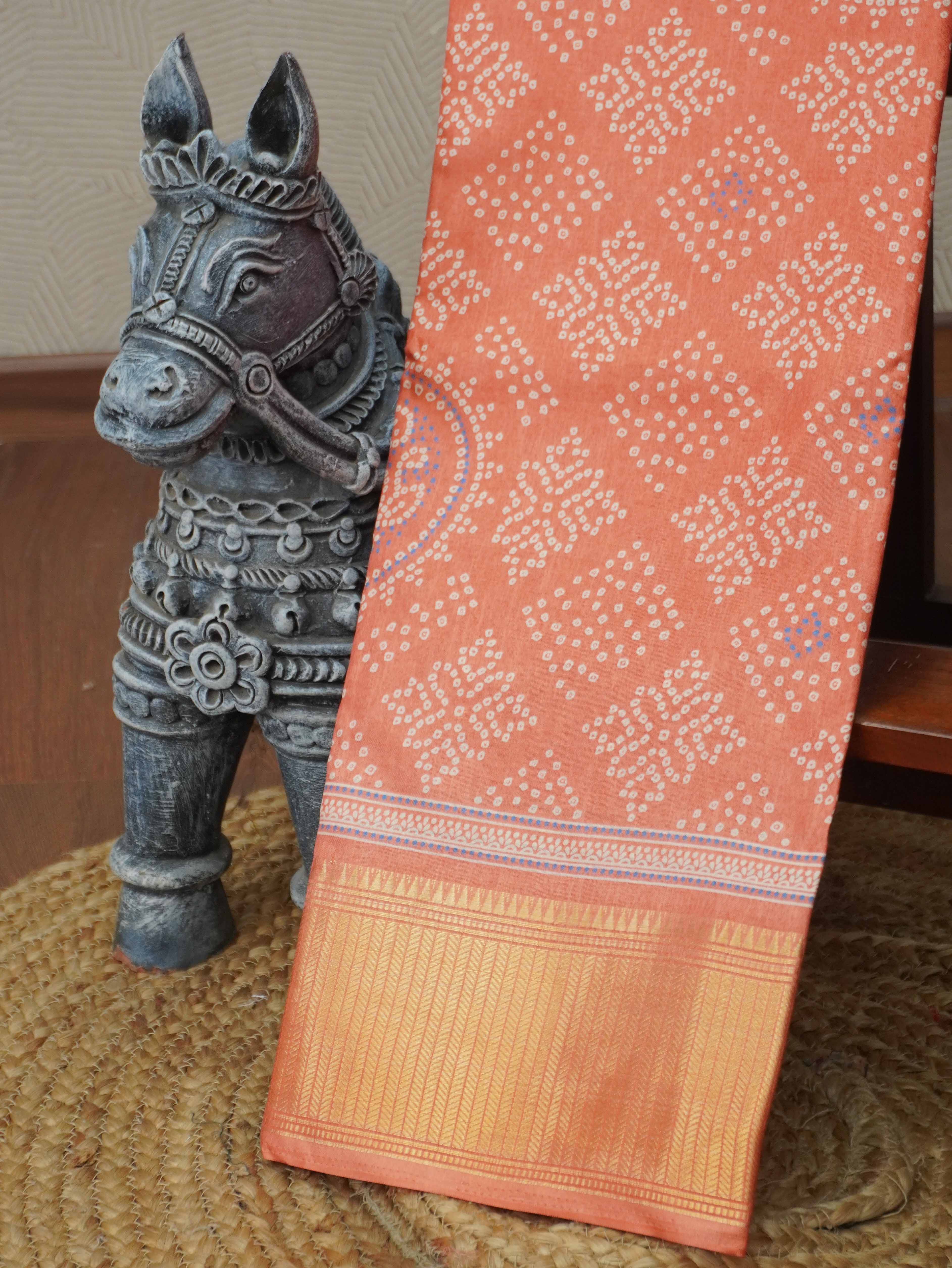 Printed Dola Saree | TTDS3425