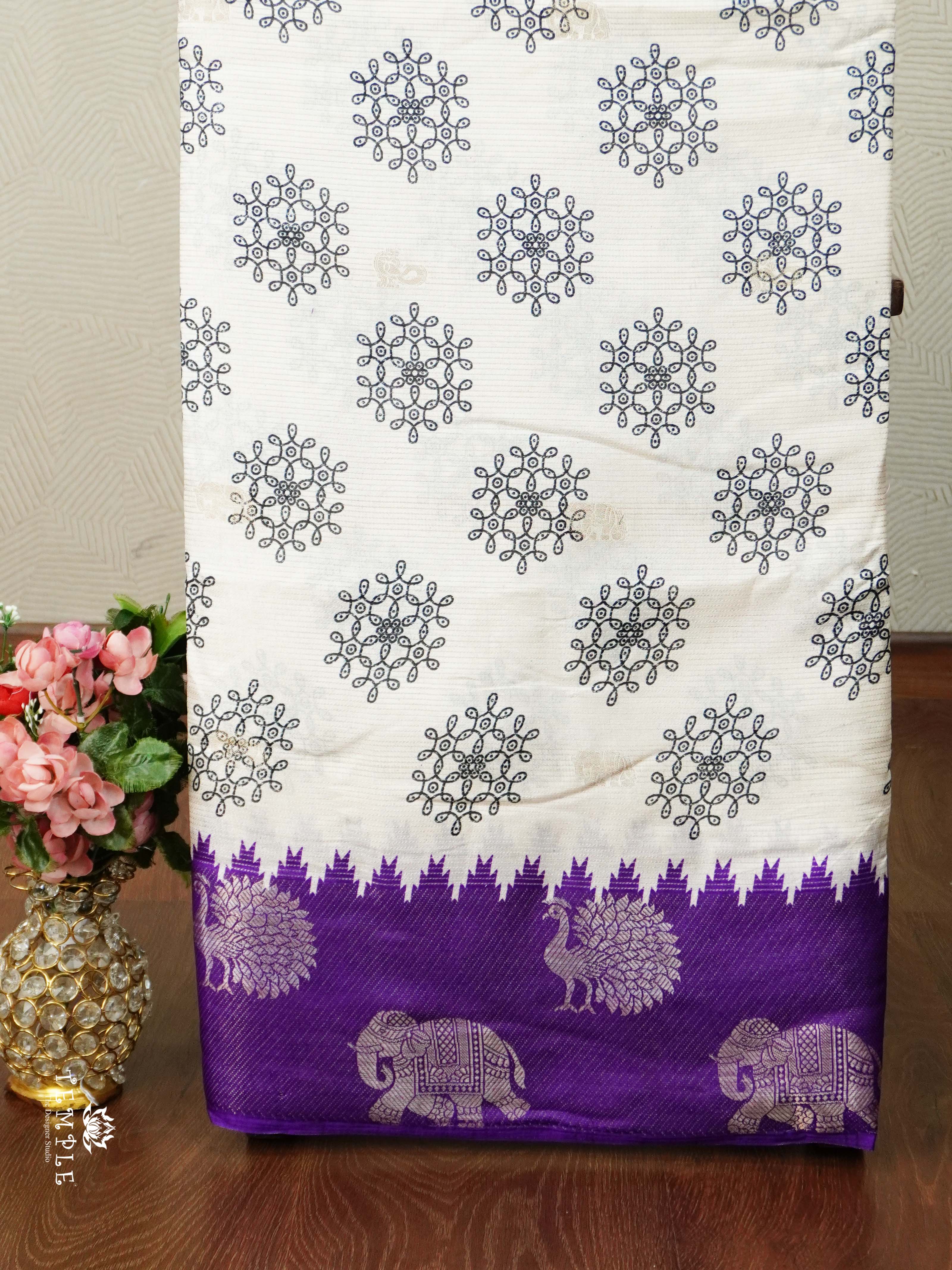 Georgette Sarees with Zari Weave | TTDS2497
