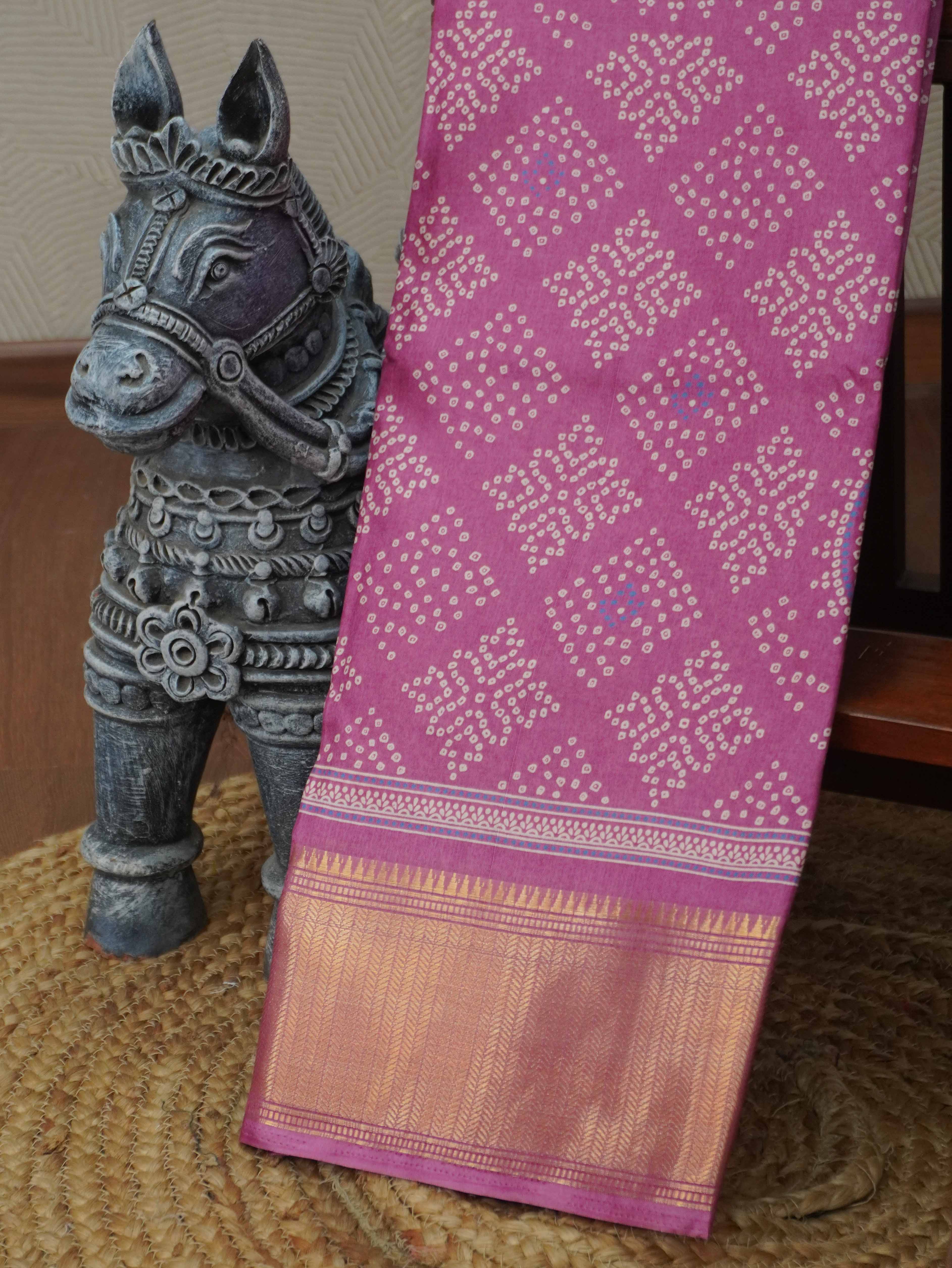 Printed Dola Saree | TTDS3425