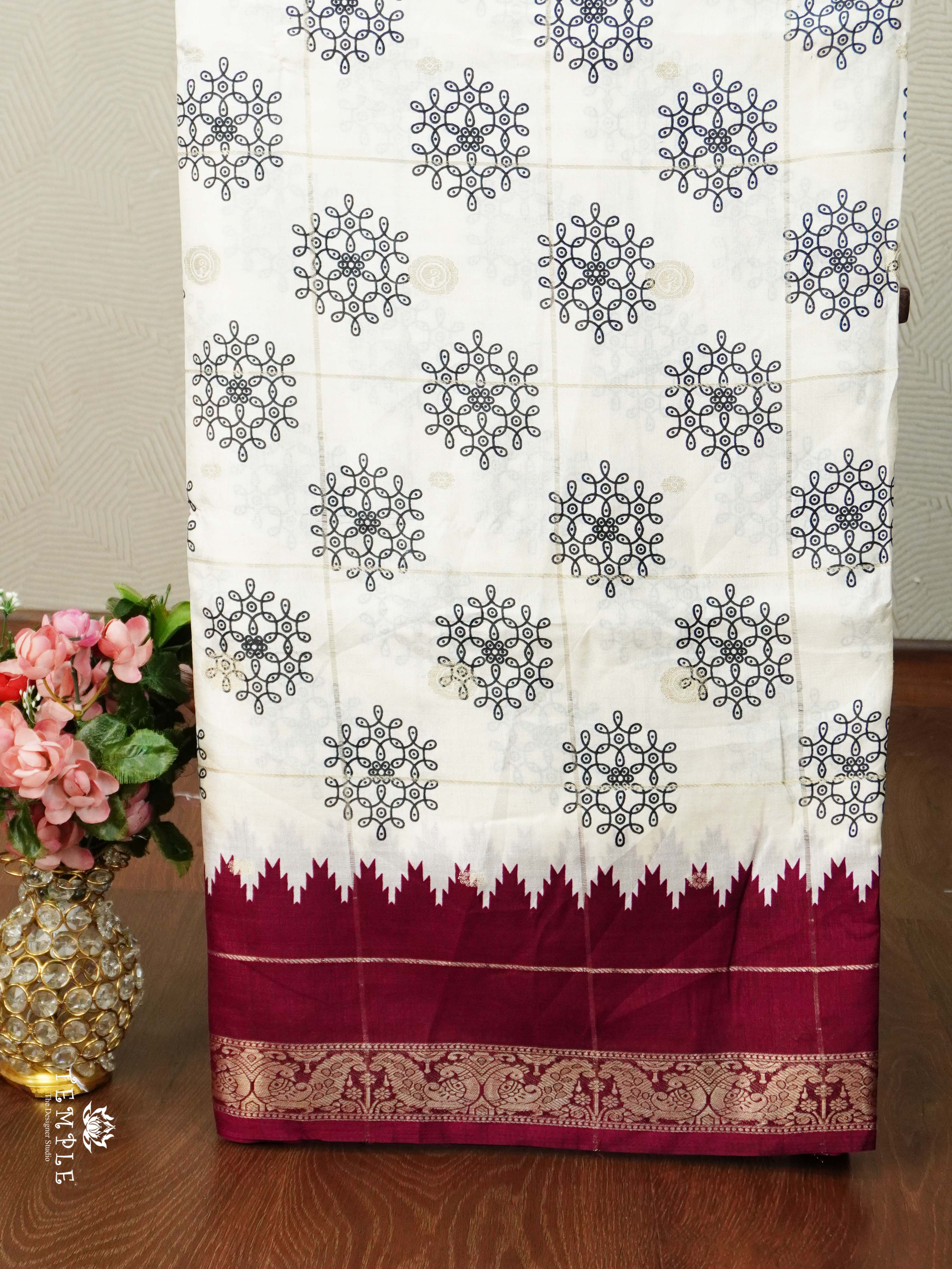 Georgette Sarees with Zari Weave | TTDS2496