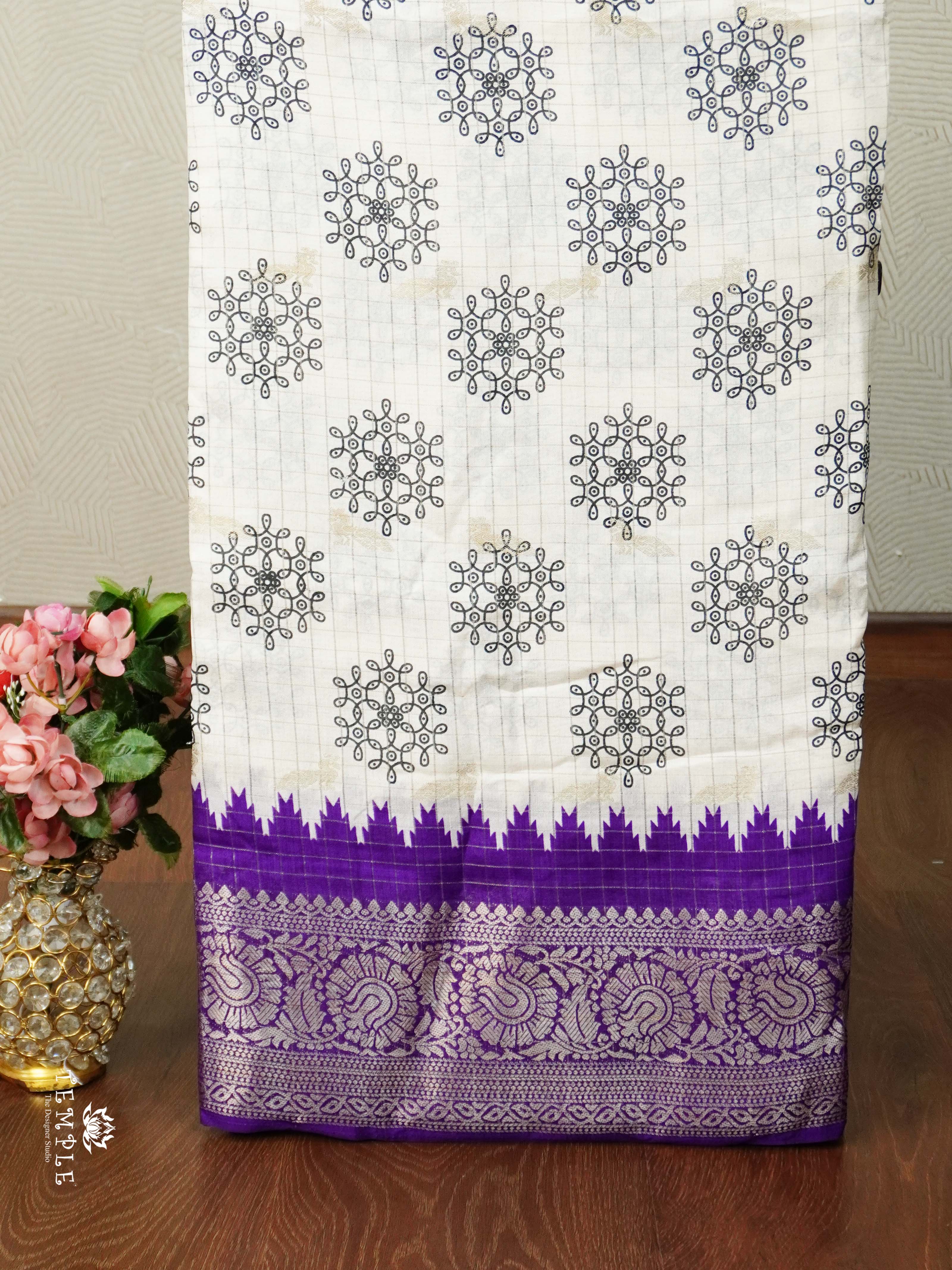 Georgette Sarees with Zari Weave | TTDS2499