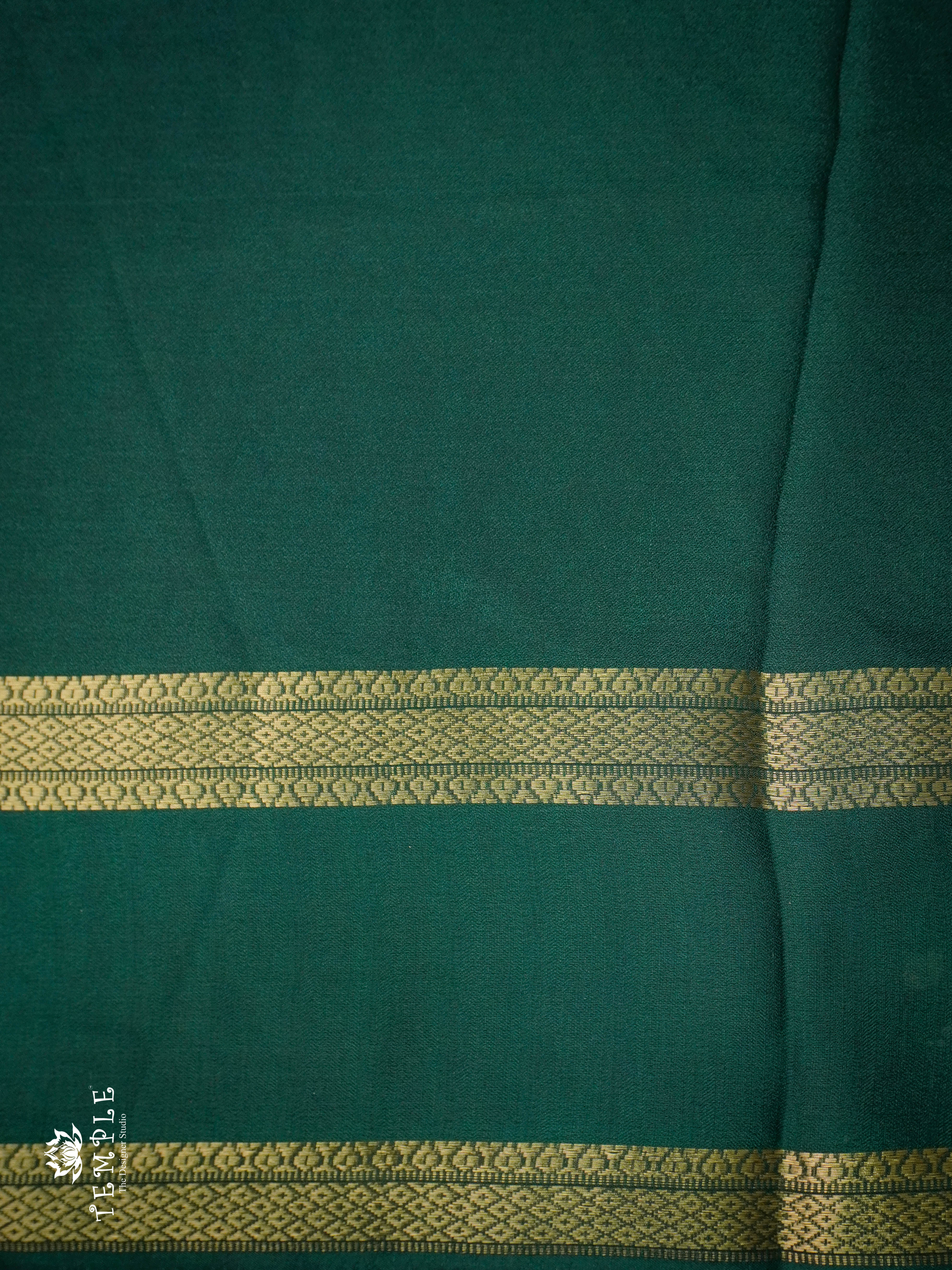 Georgette Saree With Wavy Print(Green) | TTDS1122