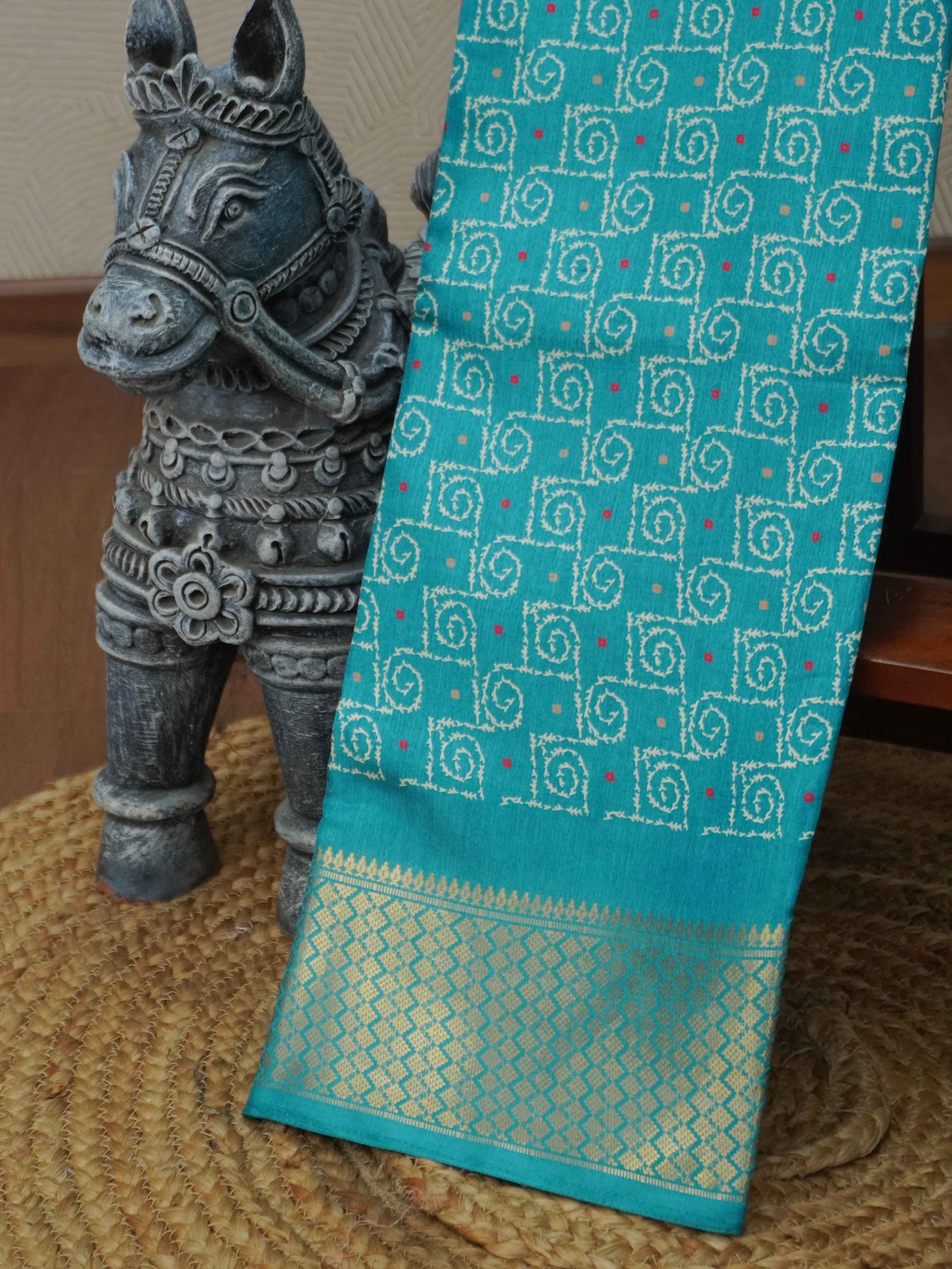 Printed Dola Saree | TTDS3426