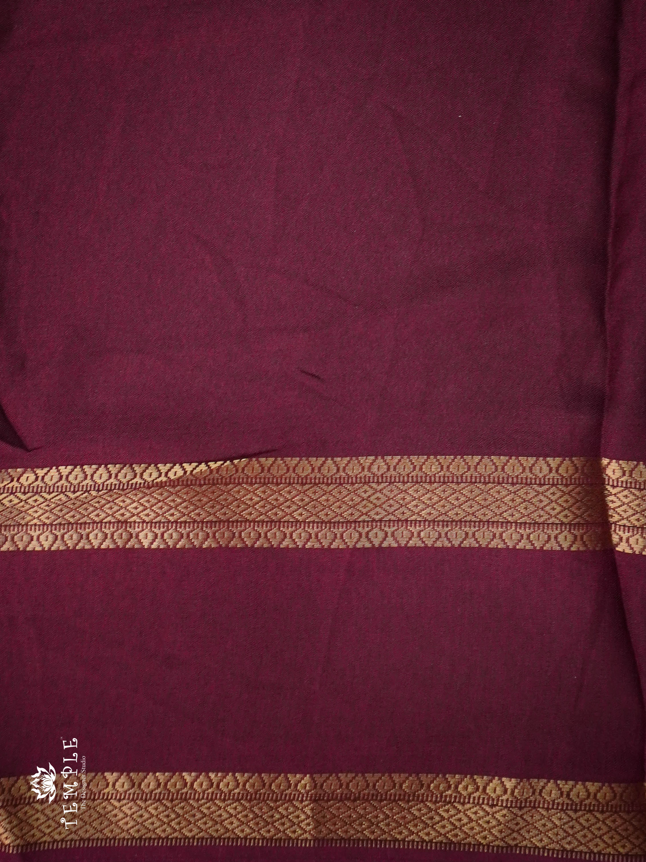 Georgette Saree With Wavy Print(Wine) | TTDS1122