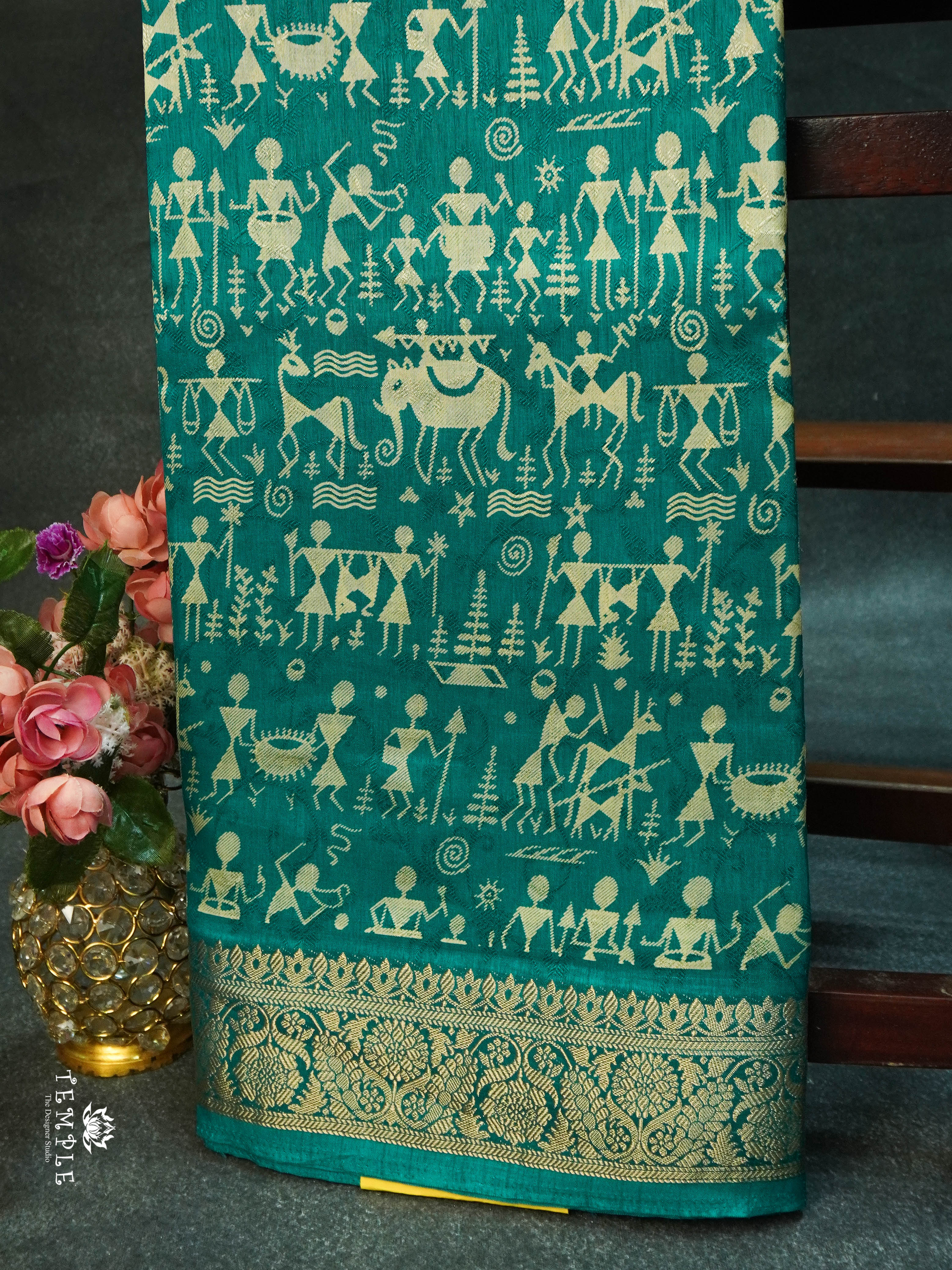 Warli Printed Saree | TTDS1529 | Merry Deals