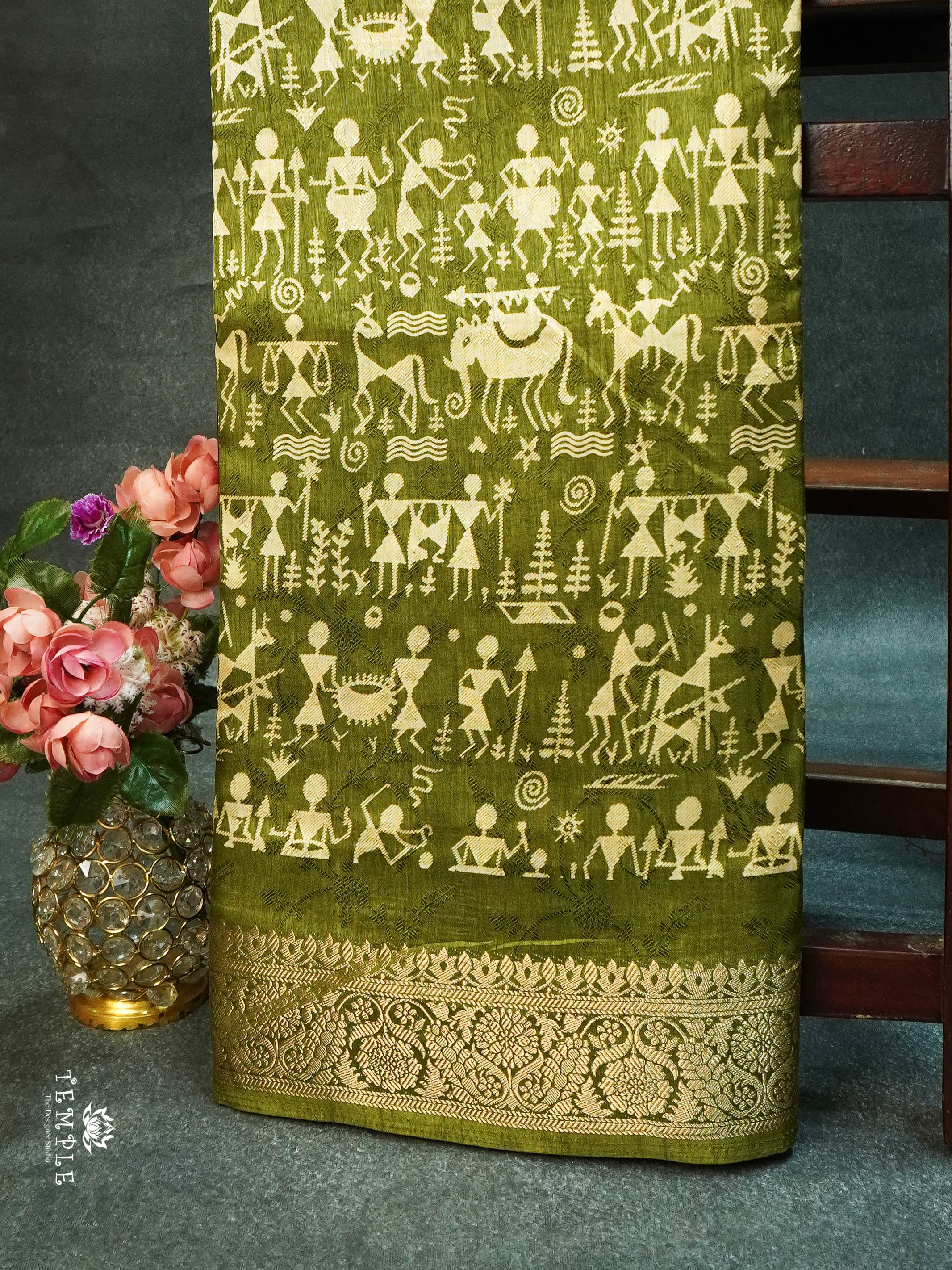 Warli Printed Saree | TTDS1529 | Merry Deals