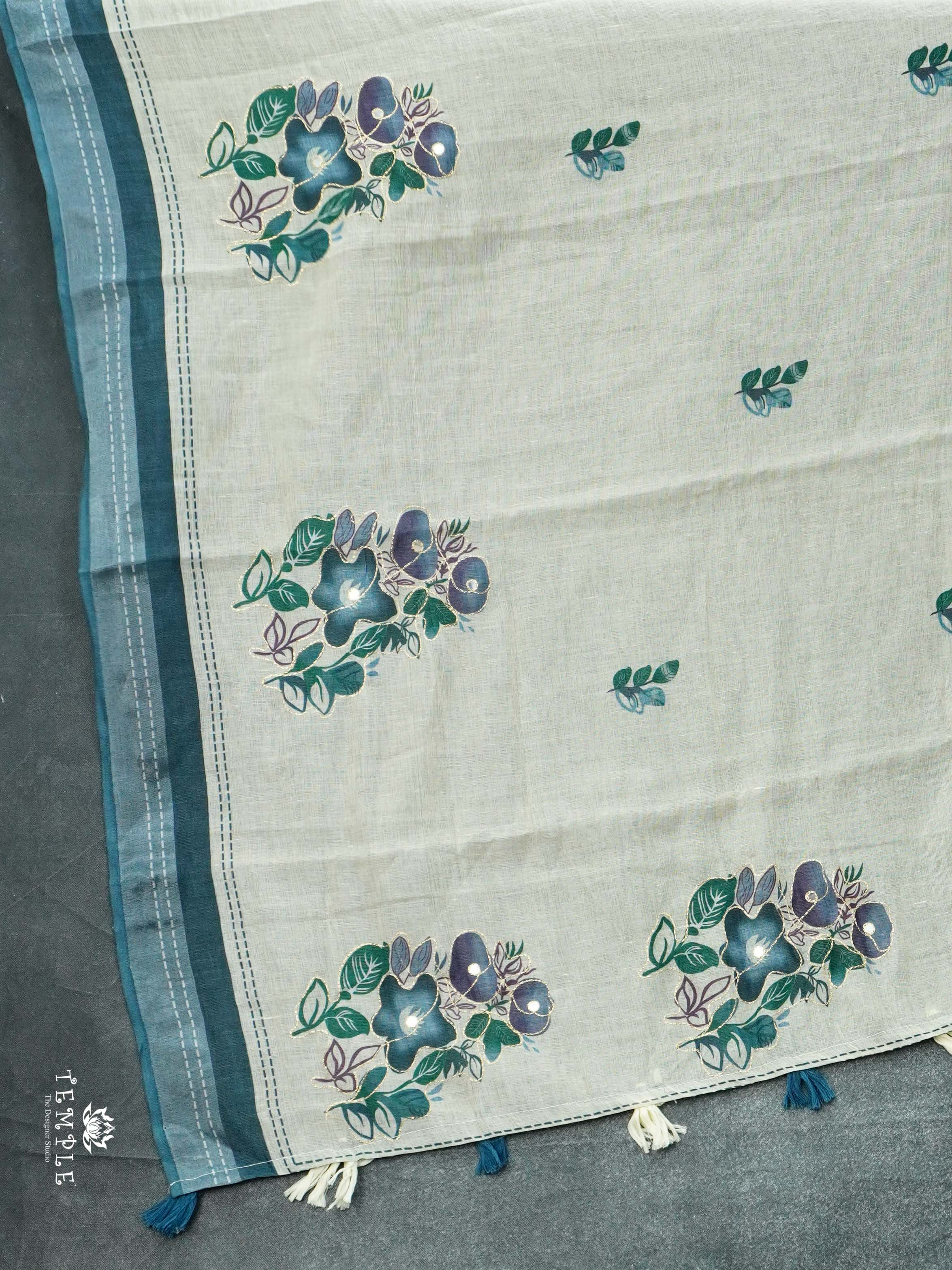 Chanderi Cotton Saree With Zari Work | TTDS2495