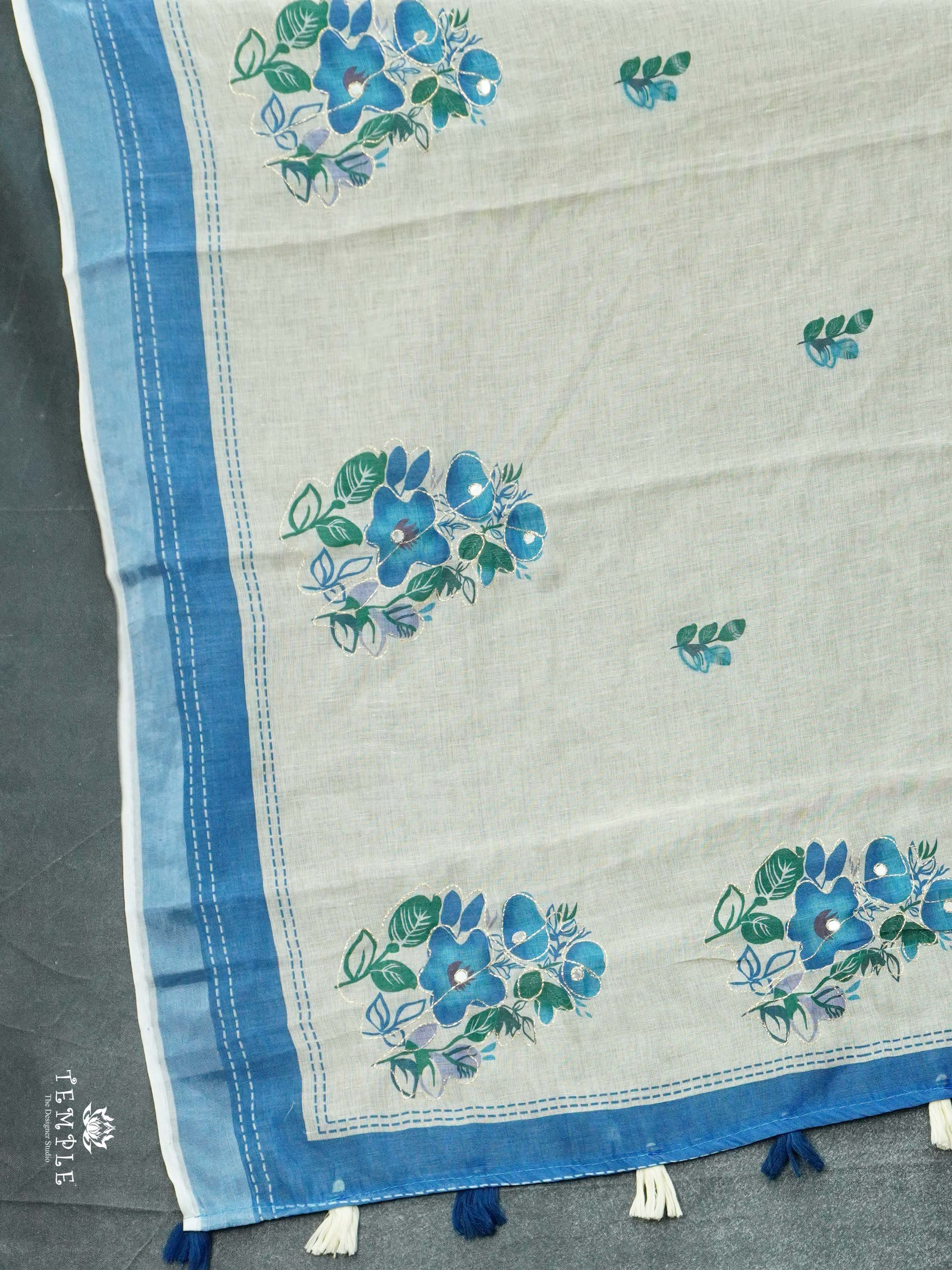 Chanderi Cotton Saree With Zari Work | TTDS2495