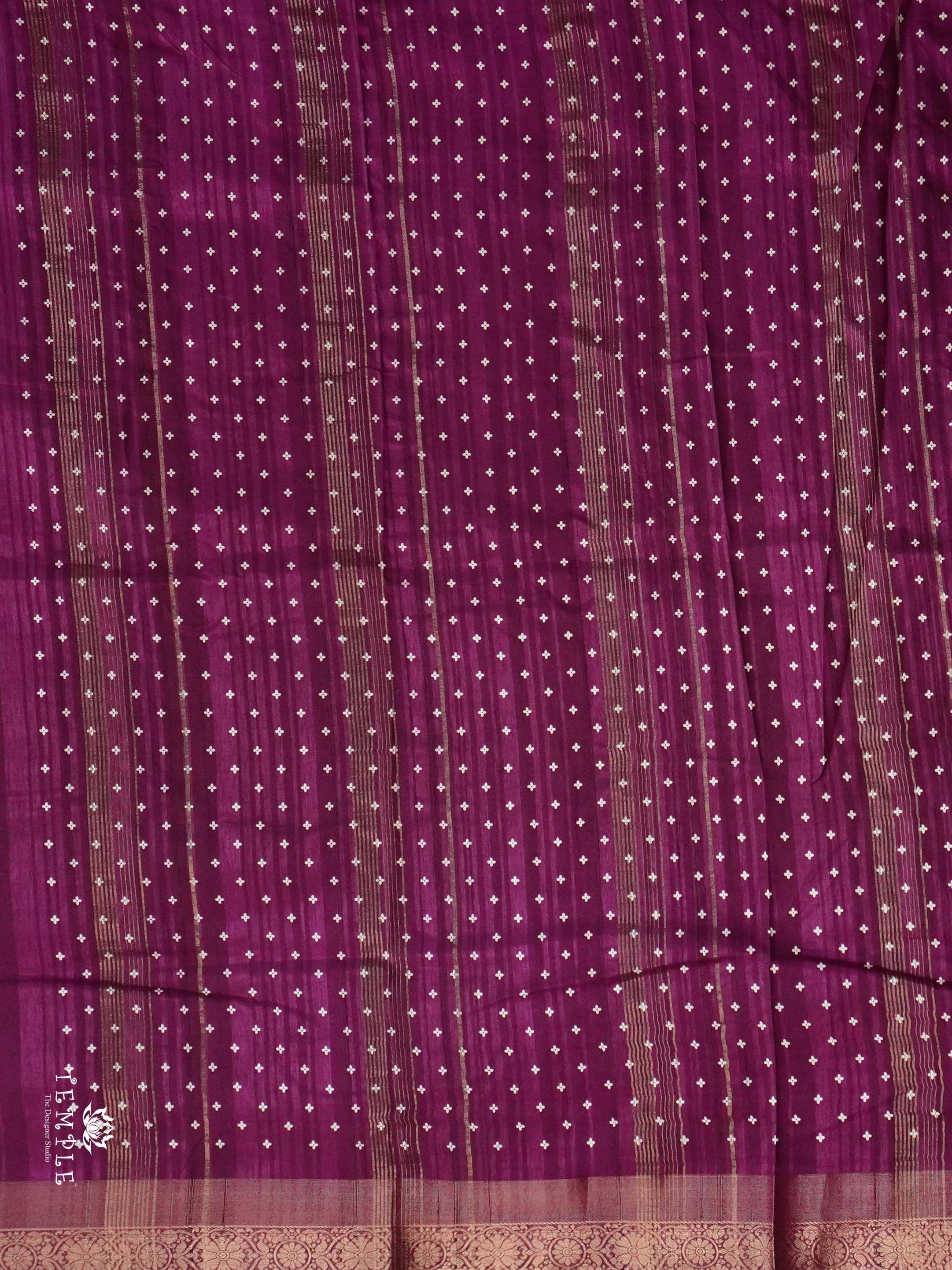 Semi Tussar Saree | TTDS2502