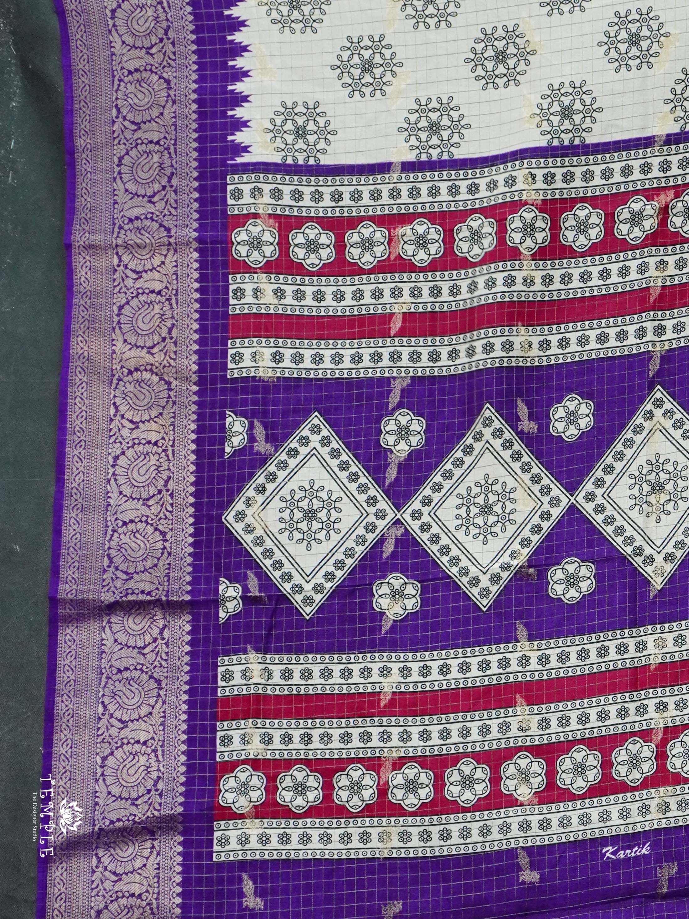 Georgette Sarees with Zari Weave | TTDS2499