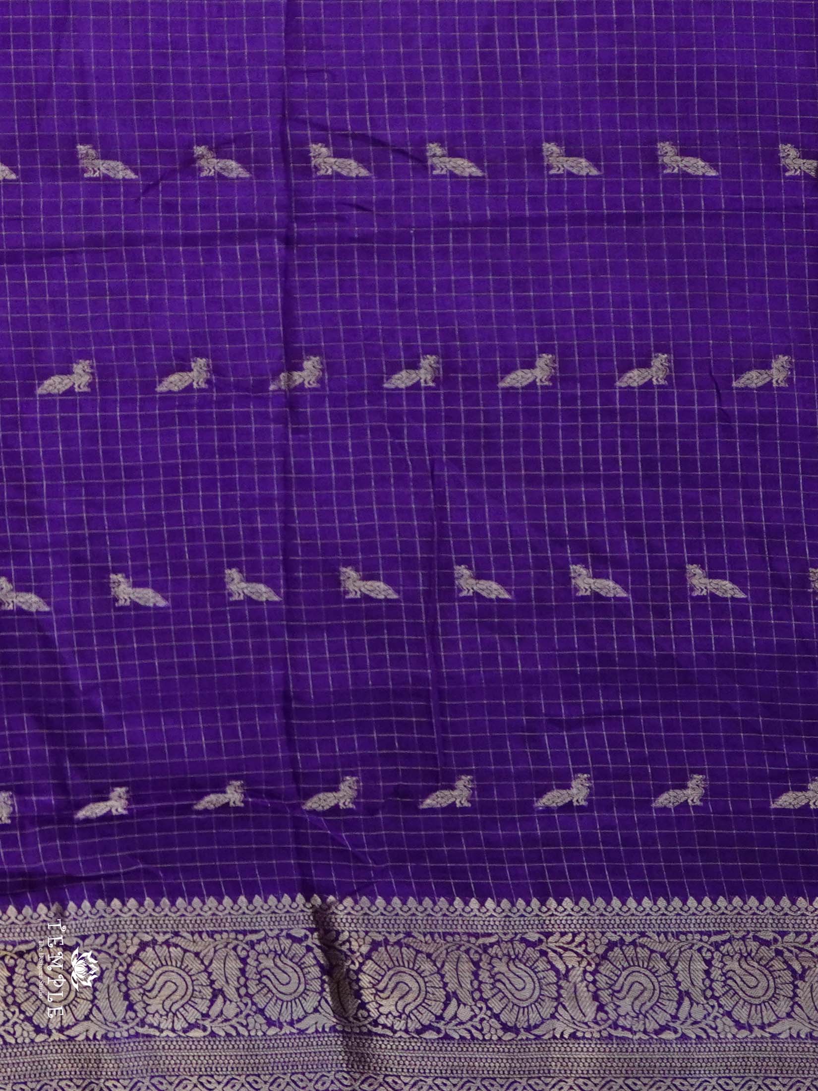 Georgette Sarees with Zari Weave | TTDS2499