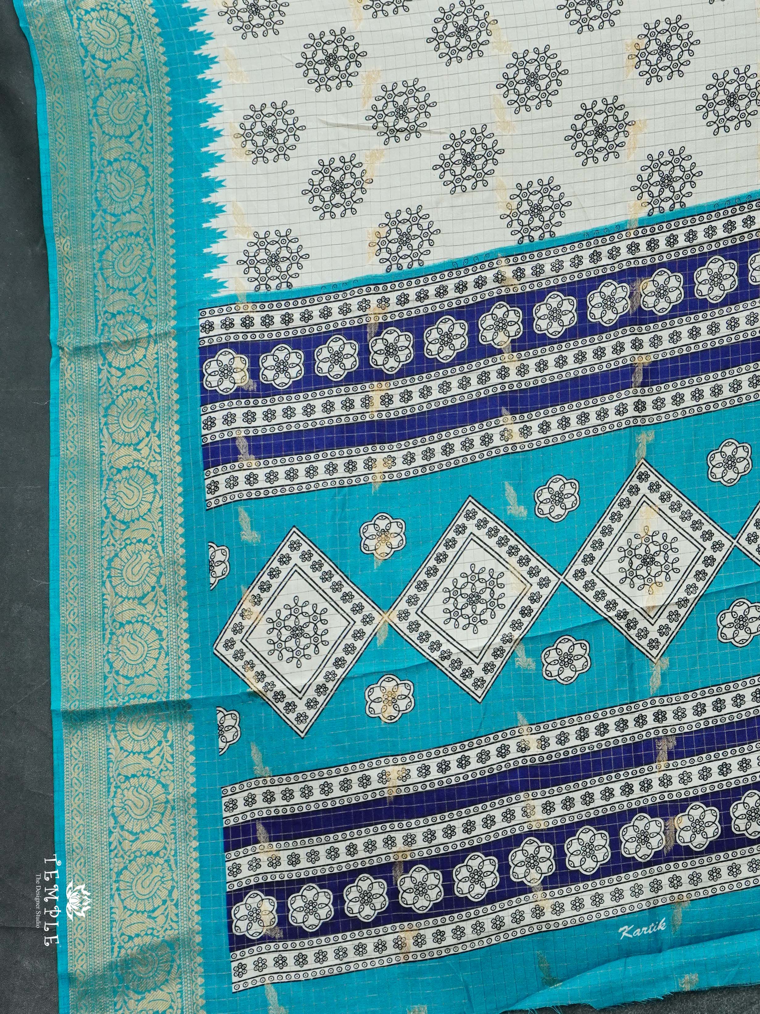 Georgette Sarees with Zari Weave | TTDS2499