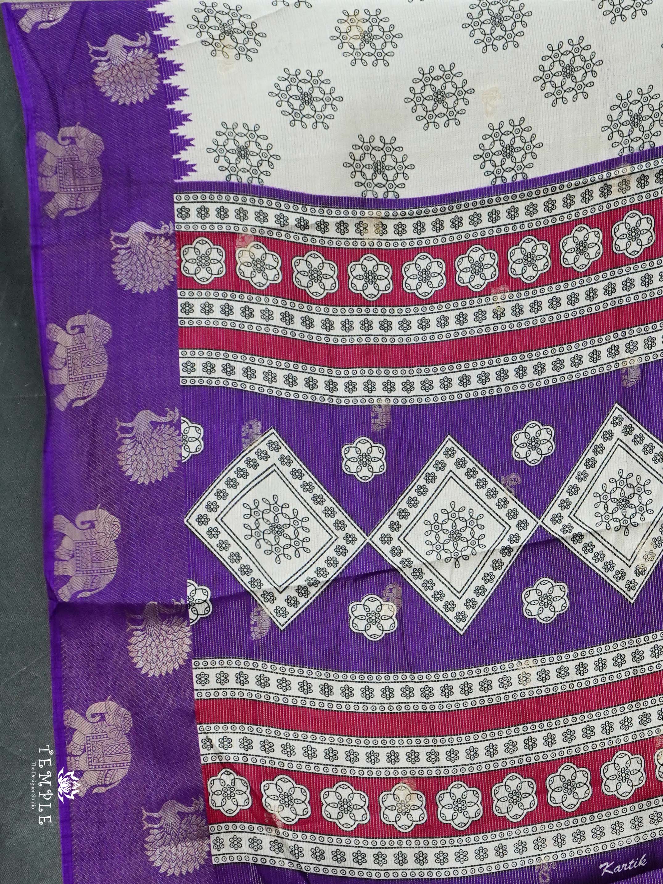 Georgette Sarees with Zari Weave | TTDS2497