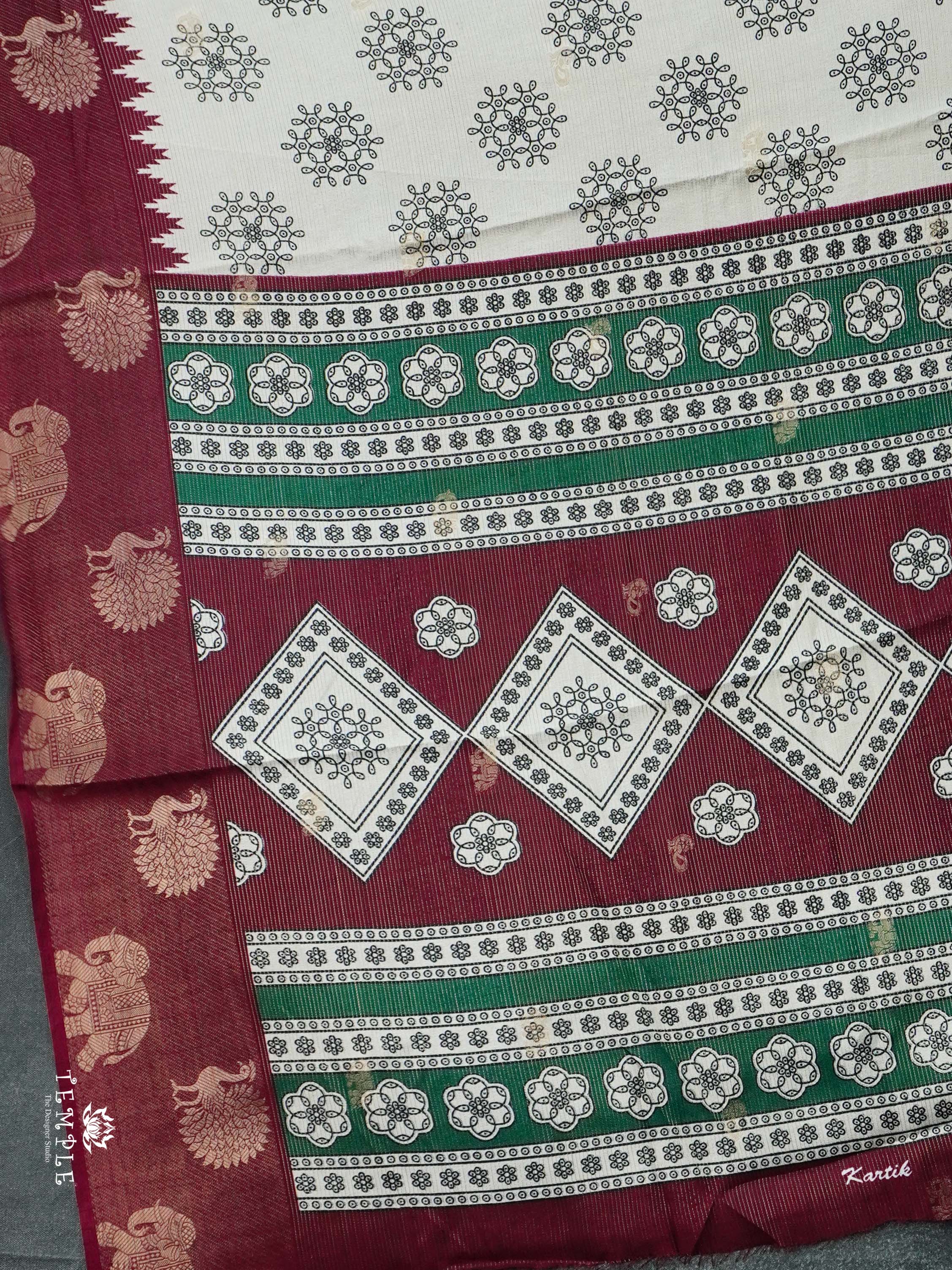 Georgette Sarees with Zari Weave | TTDS2497