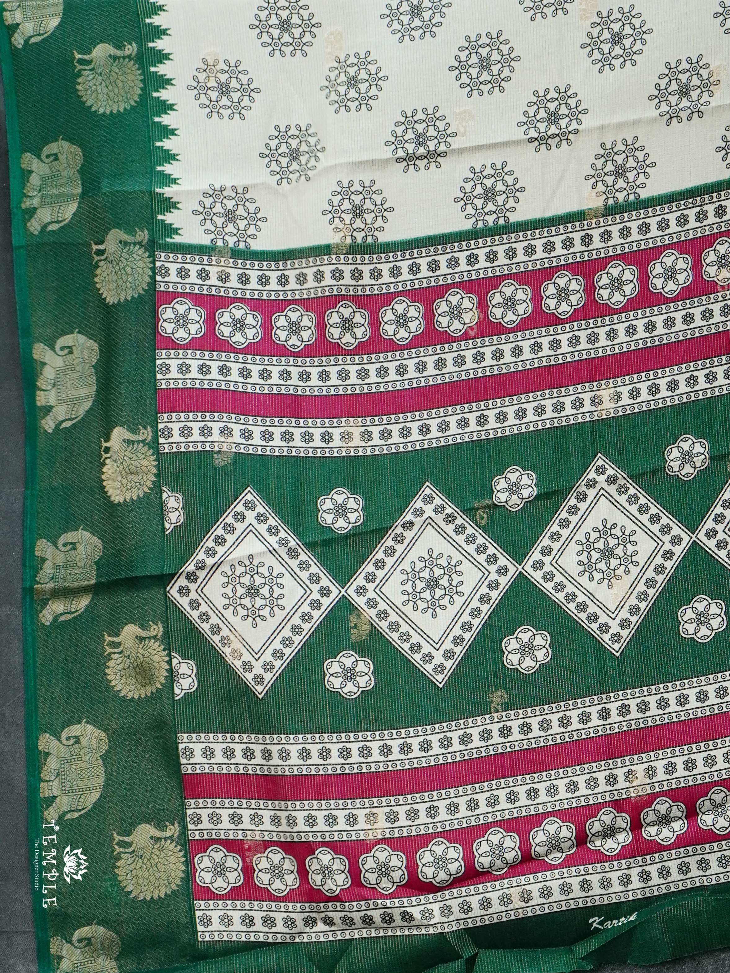 Georgette Sarees with Zari Weave | TTDS2497