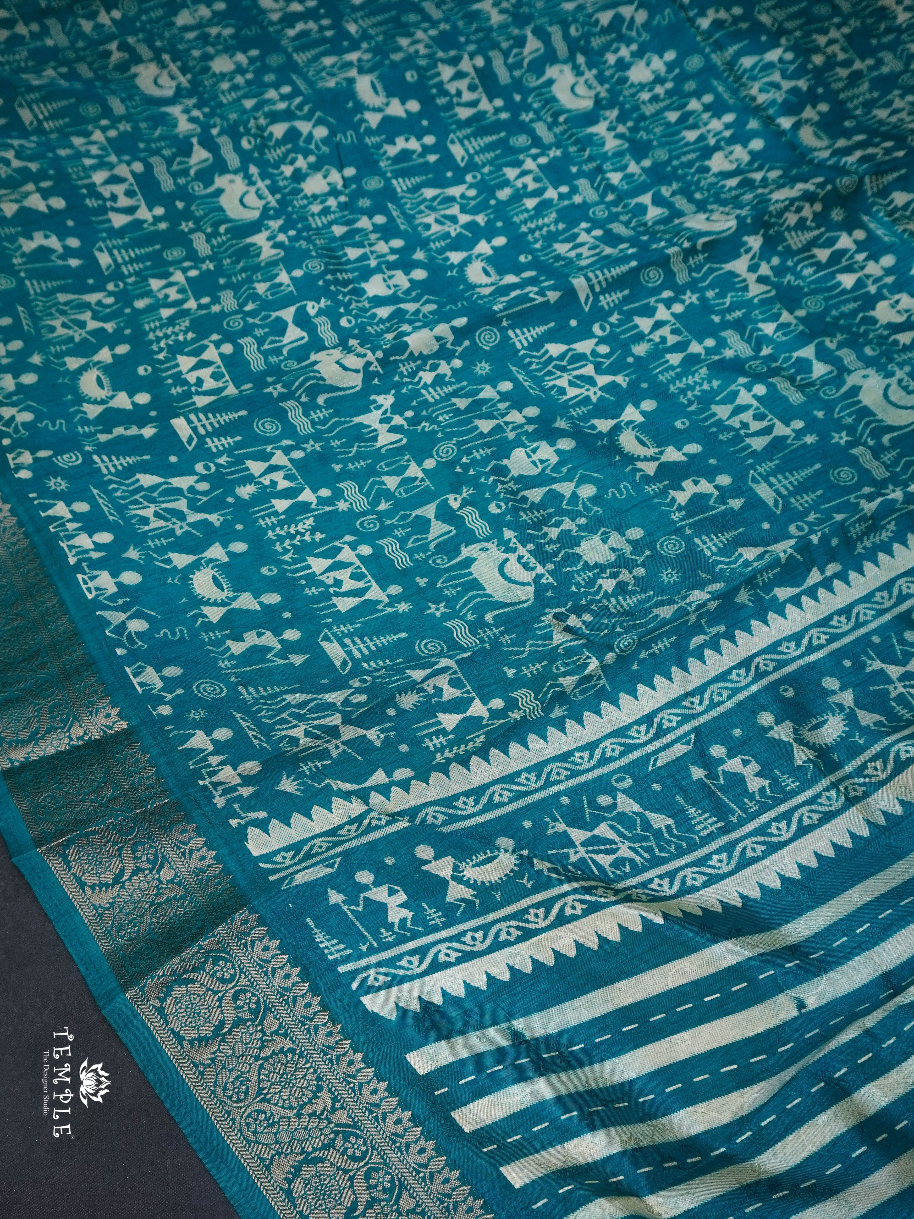 Warli Printed Saree | TTDS1529 | Merry Deals